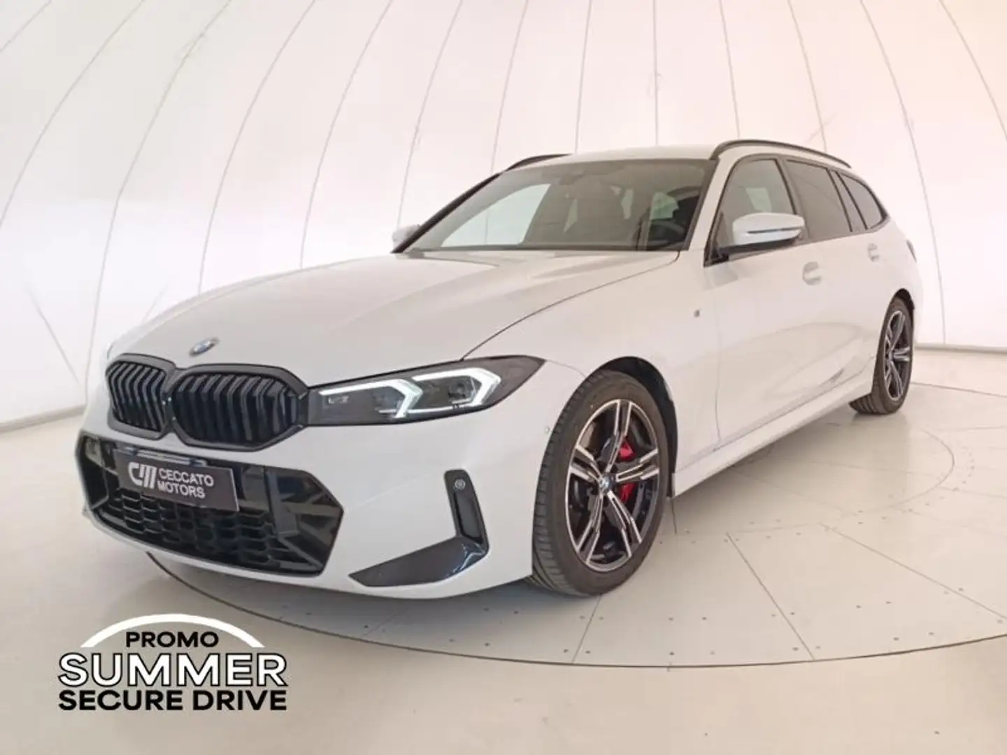 BMW 318 d Touring mhev 48V MSport Pro auto Bianco - 1