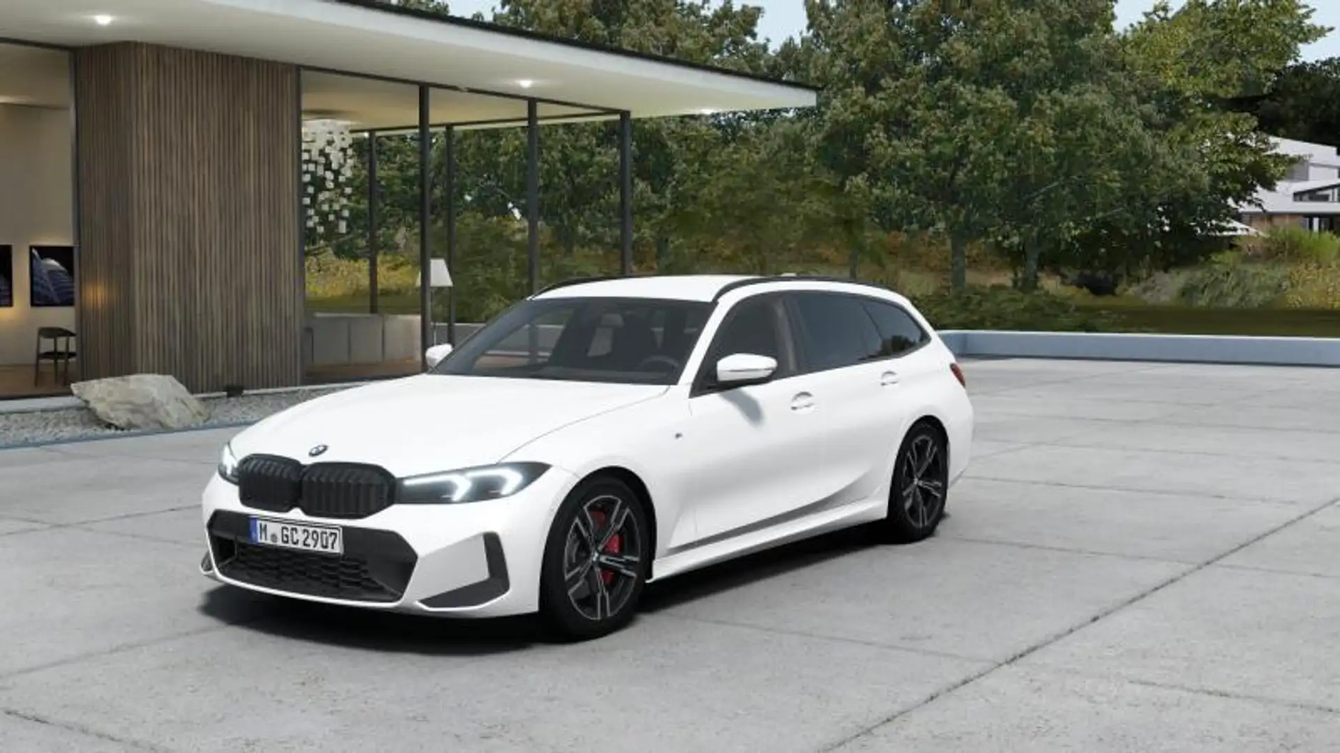 BMW 318 d Touring mhev 48V MSport Pro auto Bianco - 1