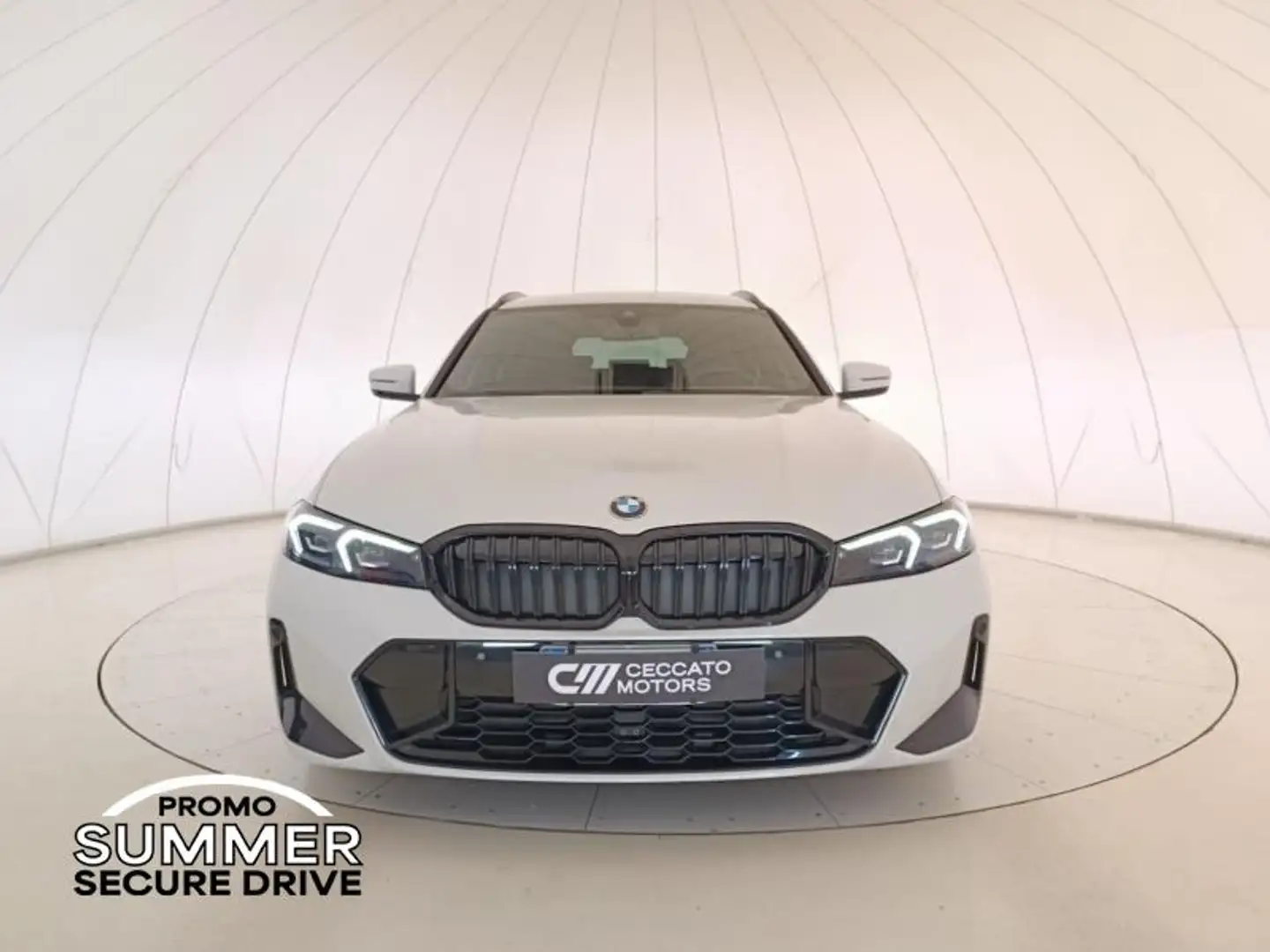 BMW 318 d Touring mhev 48V MSport Pro auto Bianco - 2