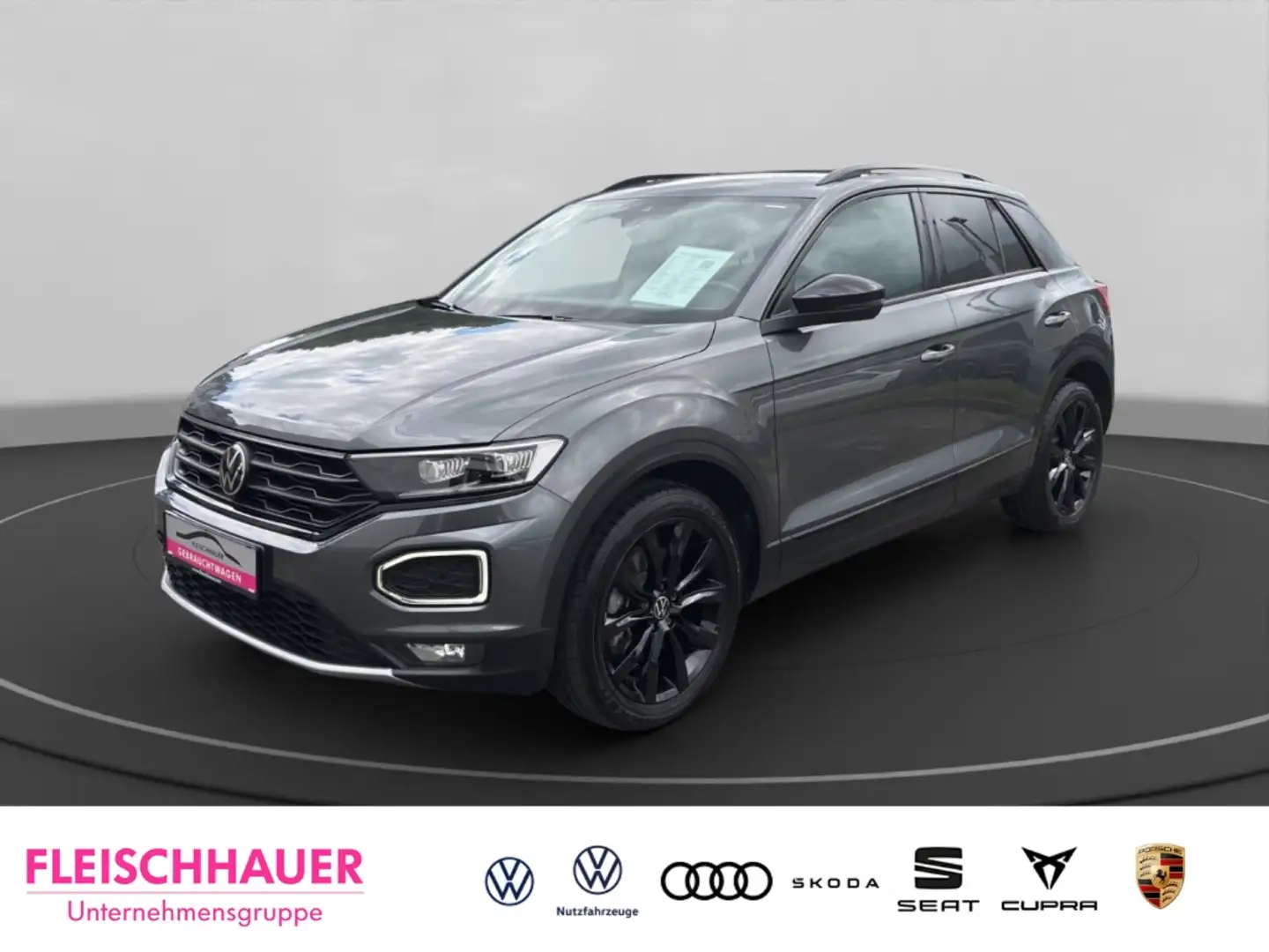 Volkswagen T-Roc 4Motion Sport 2.0  TSI DSG+LED+SHZ+NAVI Grau - 1