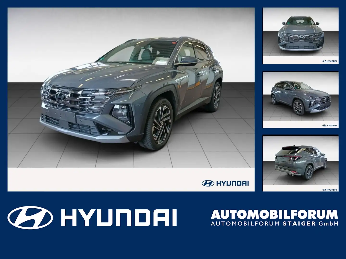 Hyundai TUCSON 1.6 T-GDI Prime 4xSHZ ACC AUT Akustikglas Grijs - 1