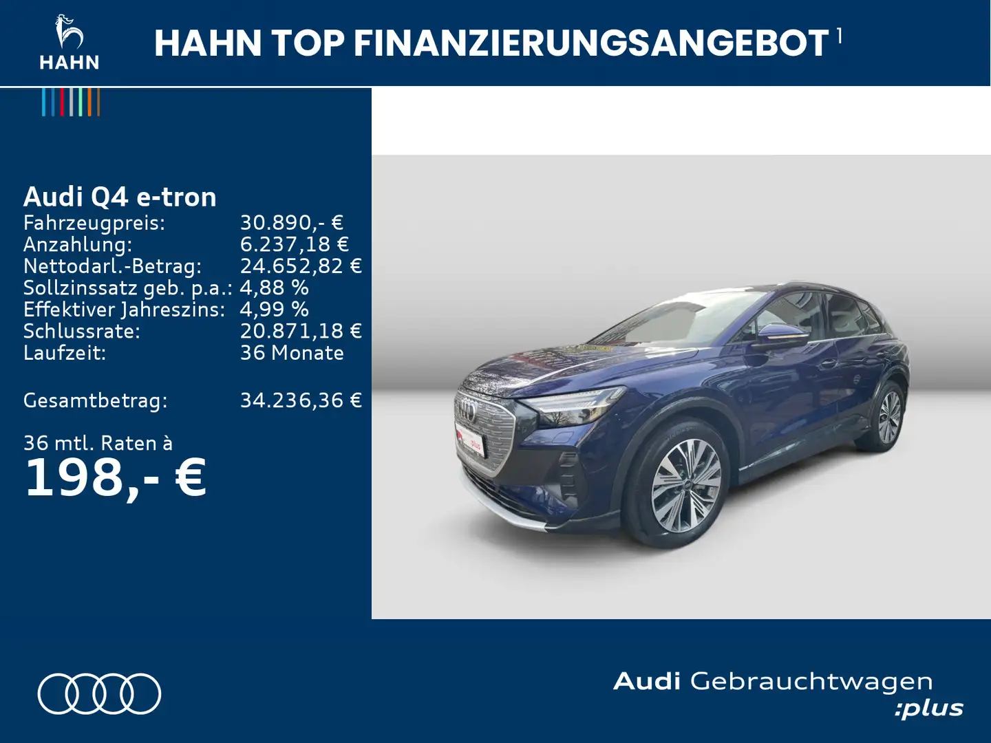 Audi Q4 e-tron Q4 40e-tron  Matrix HUD AHK SONOS CAM Wärmepumpe Schwarz - 2