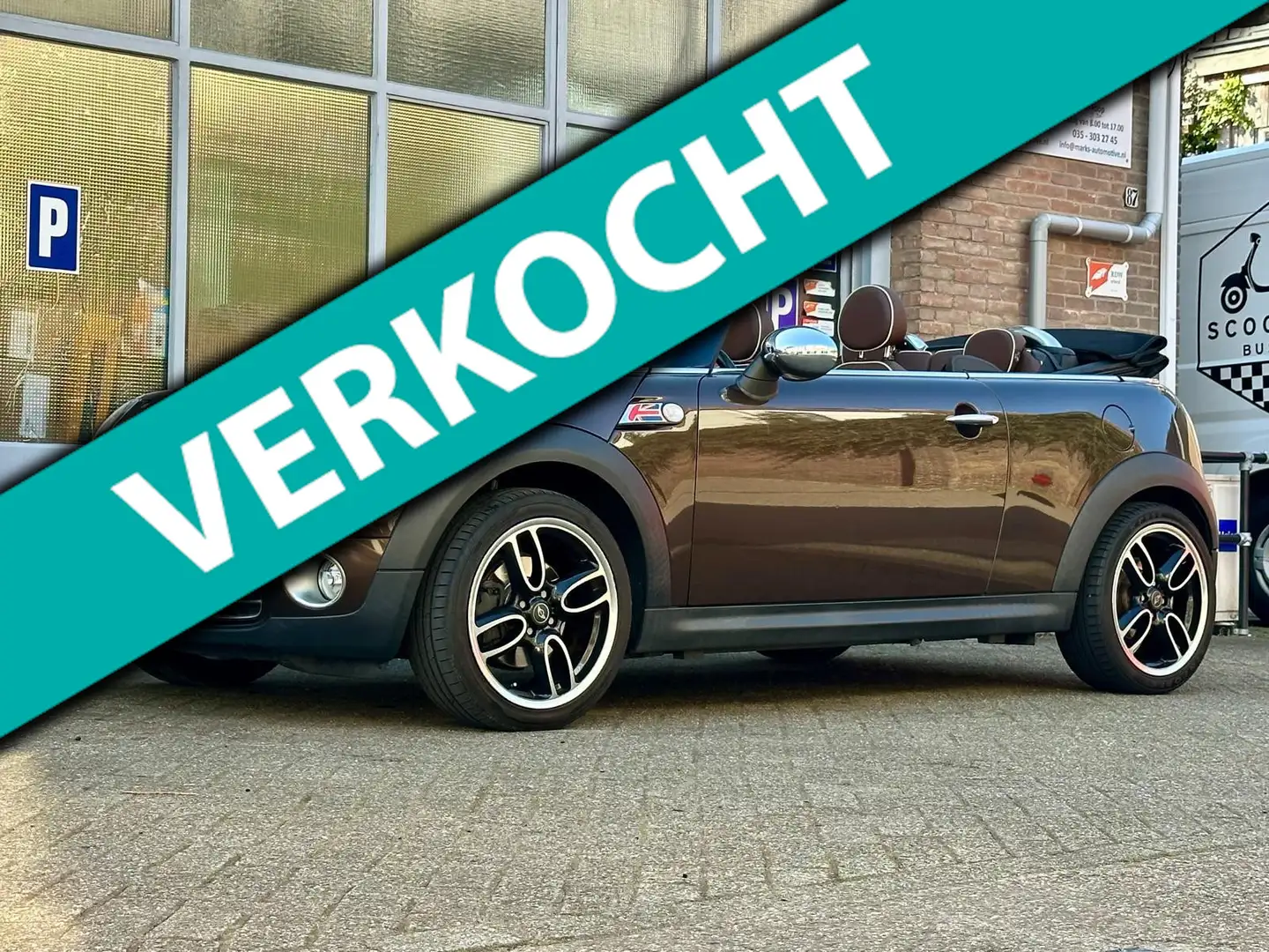 MINI Cooper Cabrio Mini 1.6 Marrón - 1