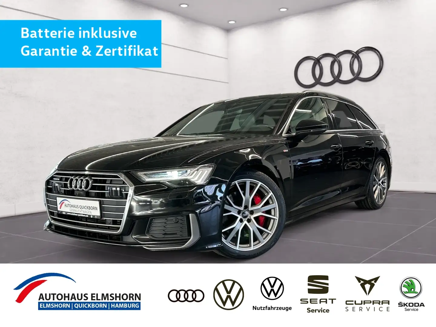 Audi A6 Avant S line 55 TFSIe quattro AHK HD-MATRIX PANO Noir - 1