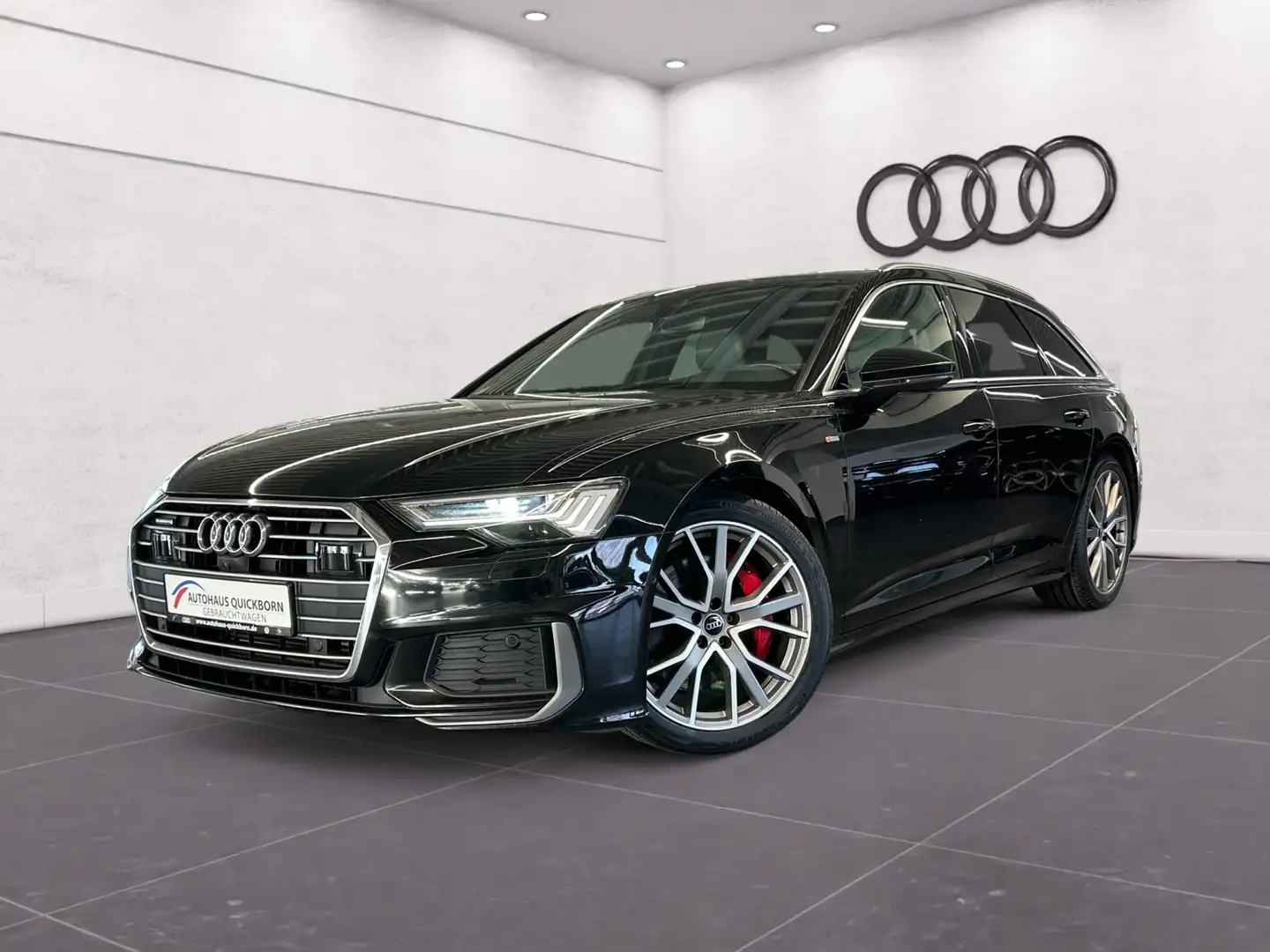 Audi A6 Avant S line 55 TFSIe quattro AHK HD-MATRIX PANO Zwart - 2
