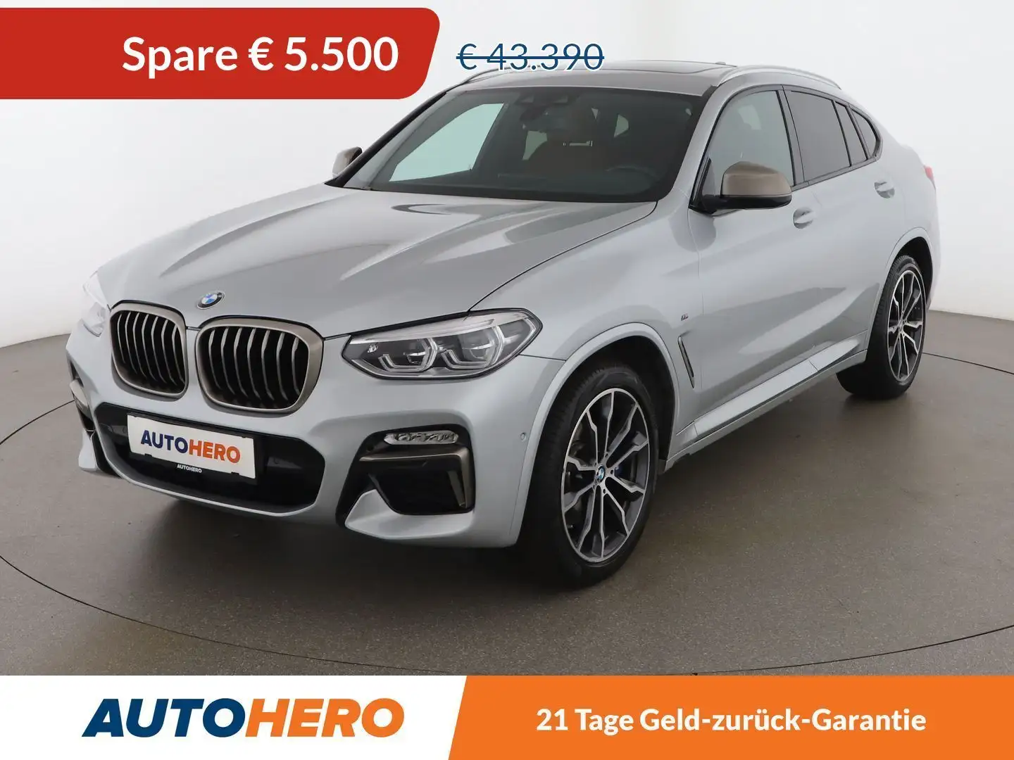 BMW X4 M40d Aut. *ACC*HUD*LED*PANO*SPUR*TOT*NAVI* Gris - 1