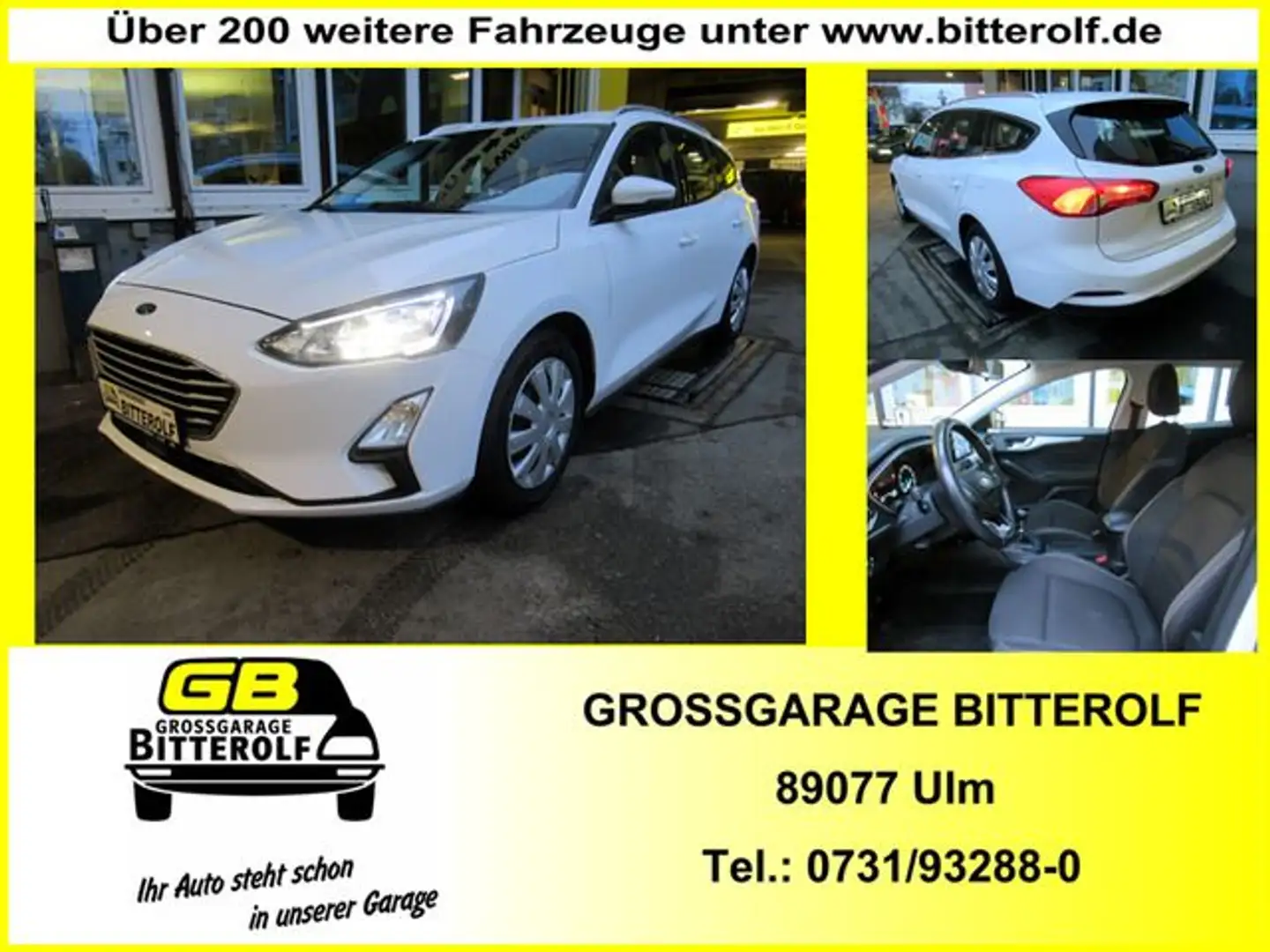 Ford Focus Turnier 1.5D Navi/SHZ/RFK/PDC Blanc - 1