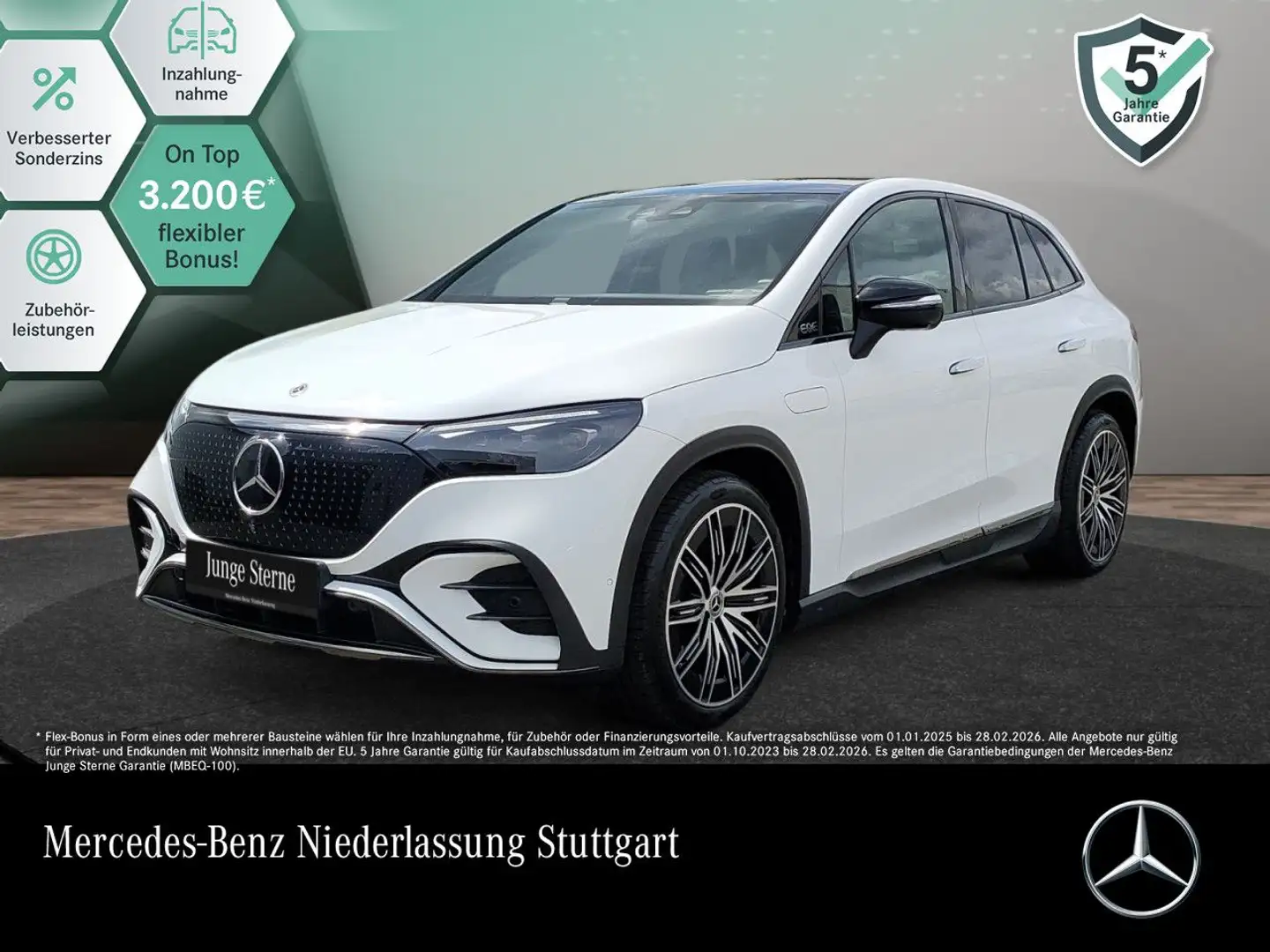 Mercedes-Benz EQE SUV EQE 300 AMG+NIGHT+PANO+BURMESTER+KEYLESS Bílá - 1