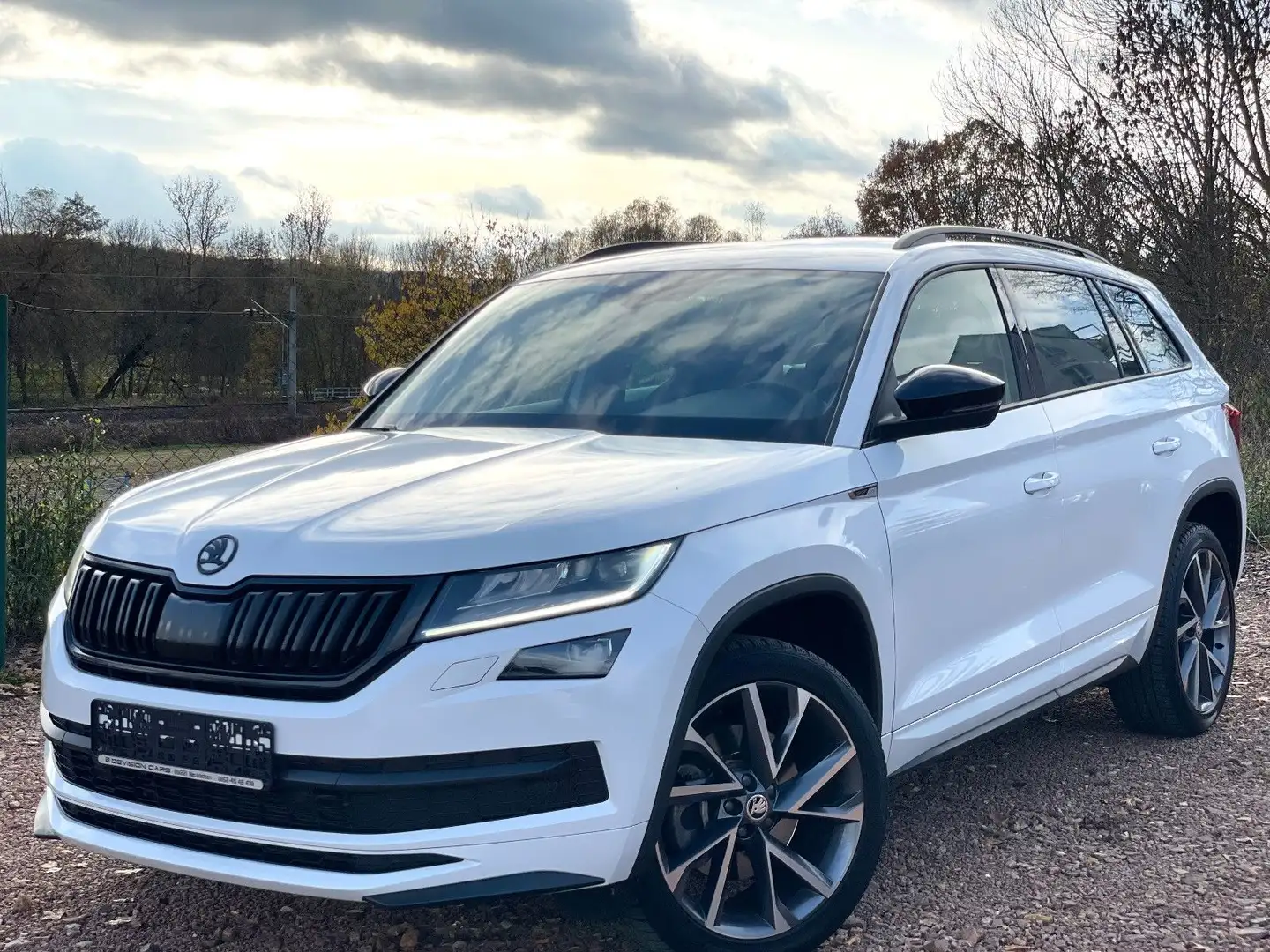 Skoda Kodiaq 2.0 TDI Sportline 4x4*STHZ*RFK*AHK*20 Zol Weiß - 2