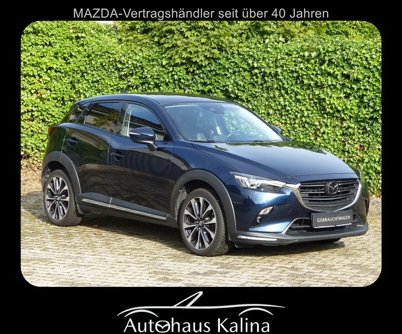 Mazda CX-3 SKYACTIV-G 121 SPORTS-LINE+ TECHNIK-P. + LEDER-S + Bleu - 1