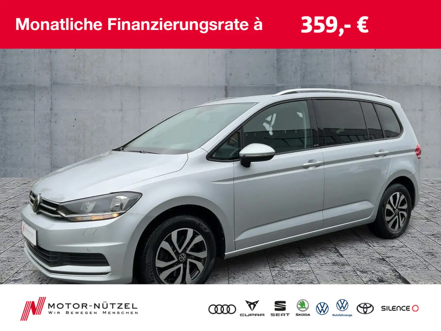 Volkswagen Touran 2.0 TDI COMFORTLINE 5JG+NAV+SHZ+2xPDC+16" Silber - 1