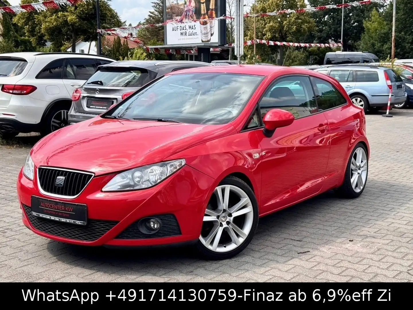 SEAT Ibiza SC Sport-KLIMA-SHZG-SPORTFAHRWERK-17*ALUFE Rood - 1