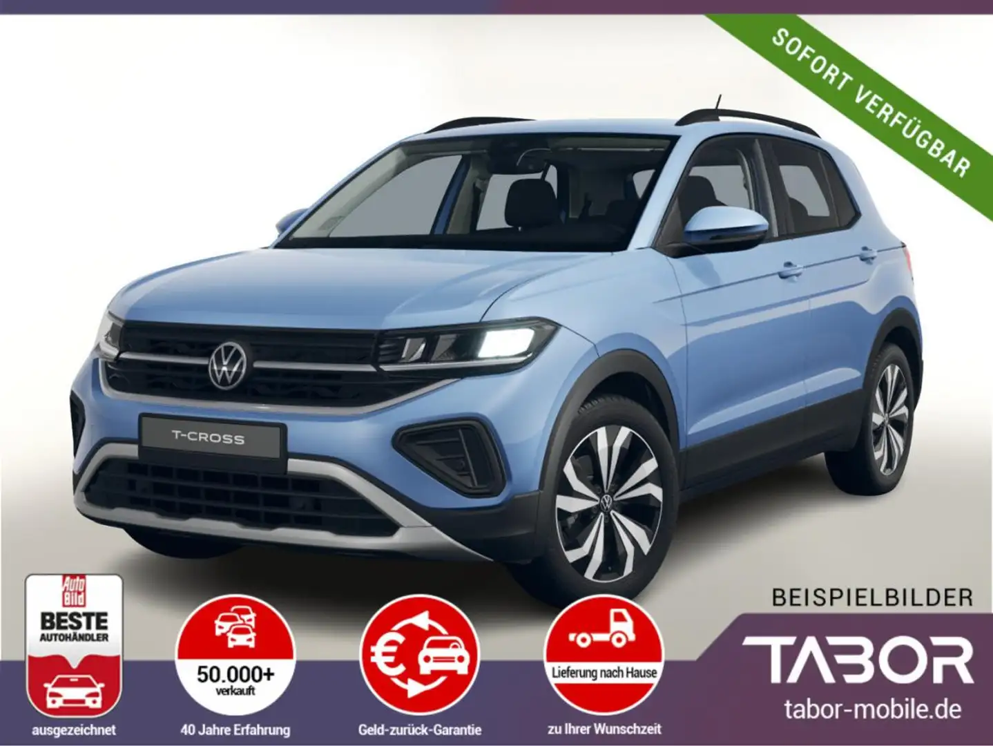 Volkswagen T-Cross TSI 115 DSG R2D Keyl Kam IQDrive Klima2Z Blau - 1