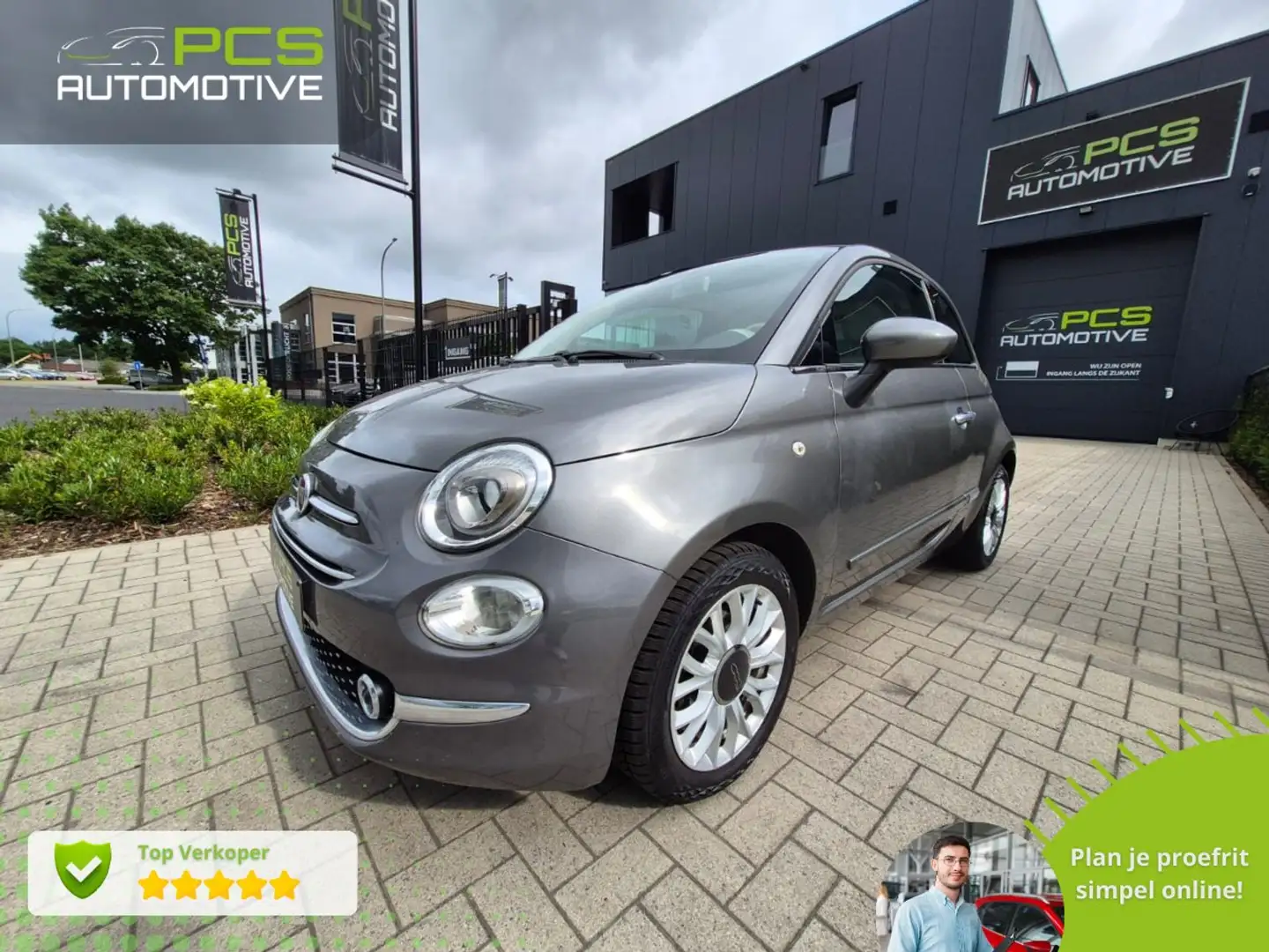Fiat 500 1.2i / Automaat / PREMIUM / 12 Maanden waarborg Gris - 1