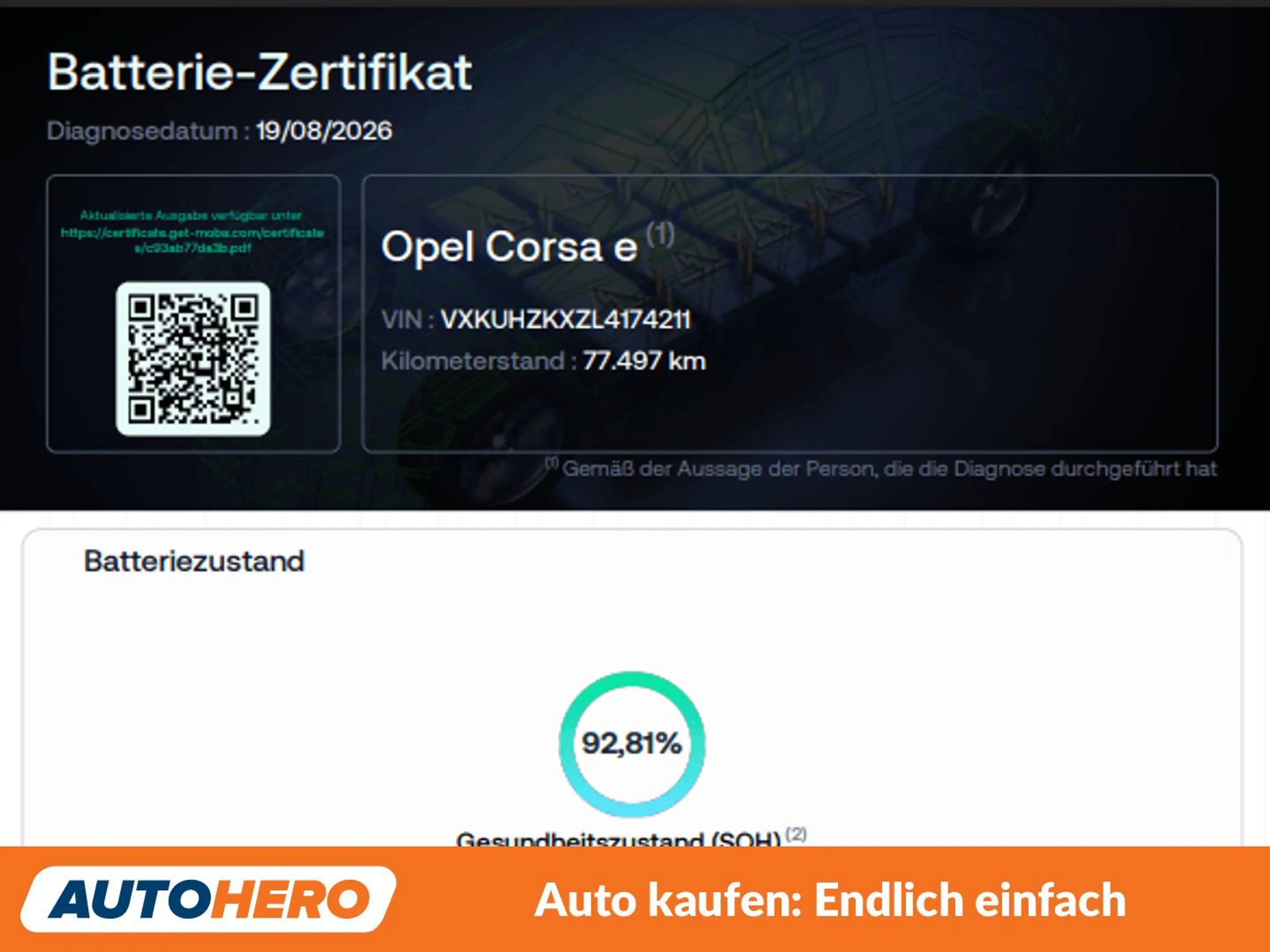 Opel Corsa-e electric drive 100 kW Elegance — photo 10