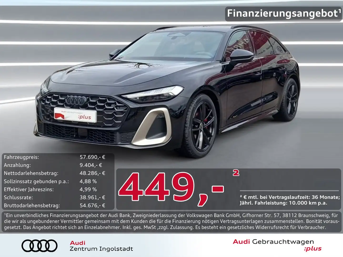 Audi A5 Avant TFSI qu 2x S line MATRIX B&O AHK KAM HuD Schwarz - 1