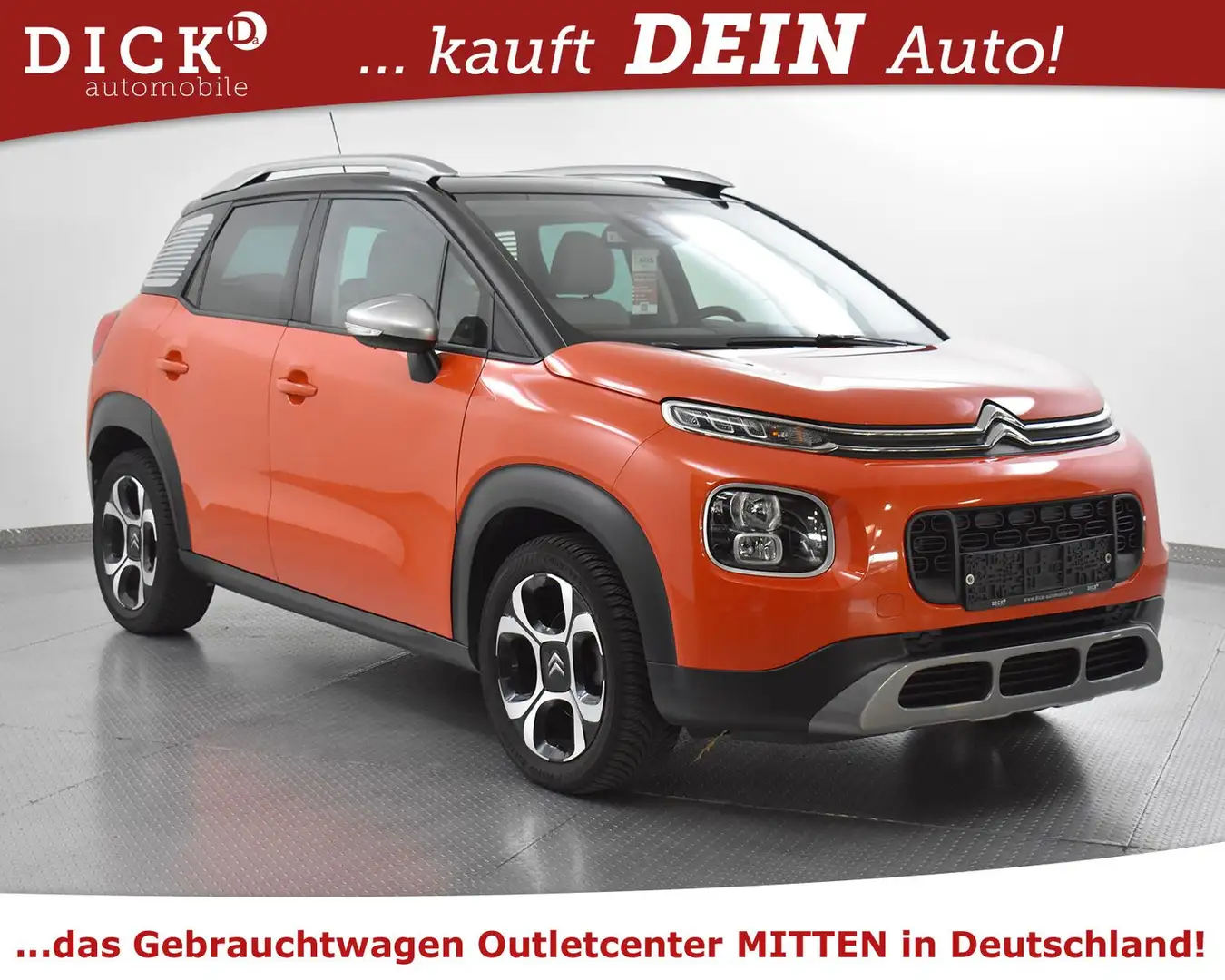 Citroen C3 Aircross 1.2 Shine PANORAMA+NAVI+HEADUP+PDC+ Orange - 1