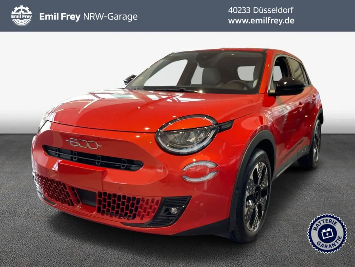 Fiat 600e la Prima LEDER+NAVI+LED+SHZ Piros - 1