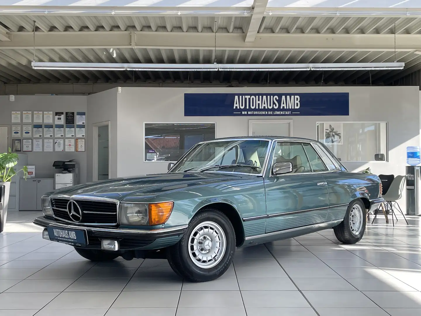 Mercedes-Benz SLC 280 Coupe Aut. Leder Schiebedach Servo Grün - 1