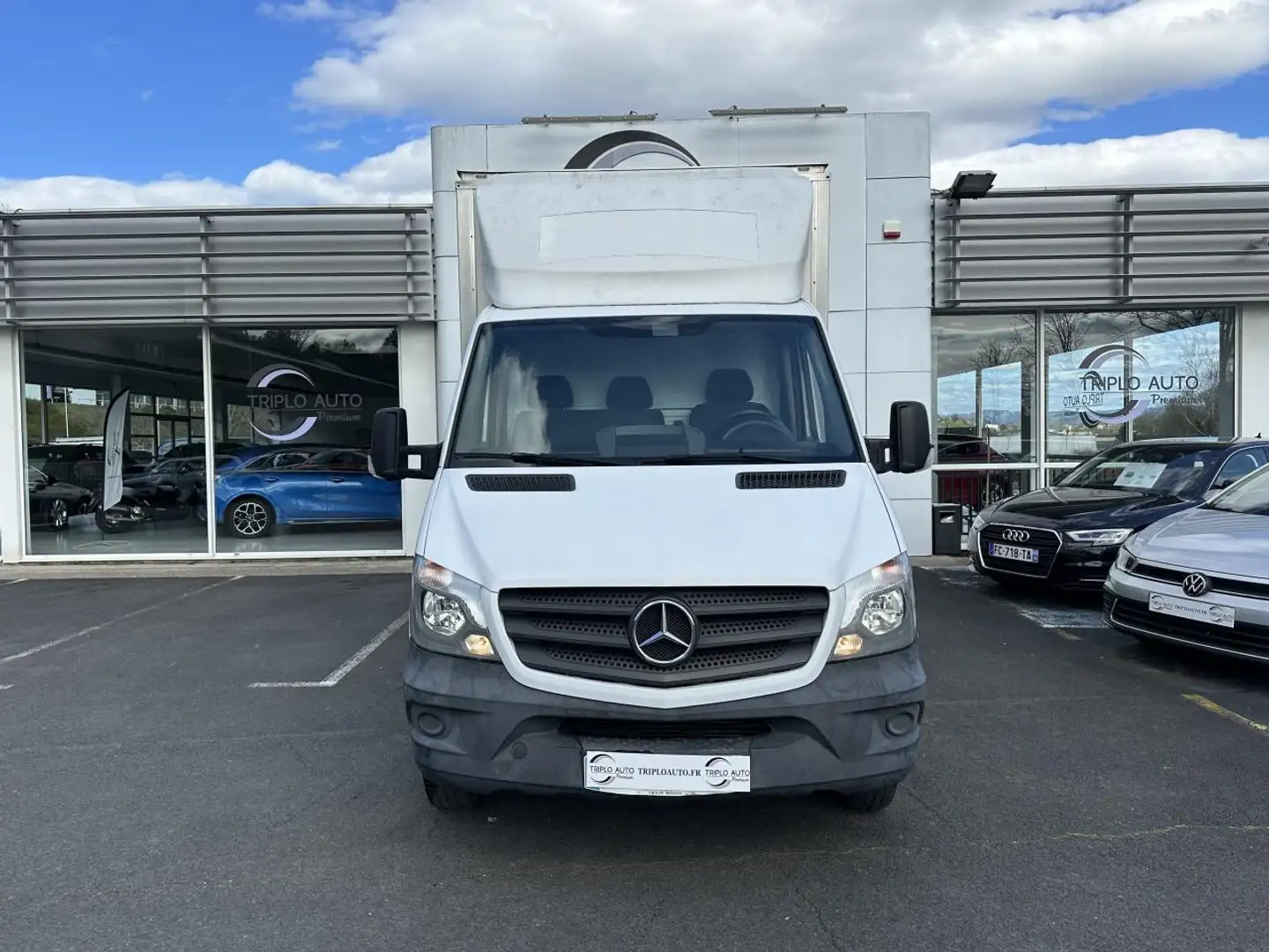 Mercedes-Benz Sprinter 5.0t 514 CDI - 143 CHASSIS CABINE TVA RECUPERABLE + CLIM Blanc - 2