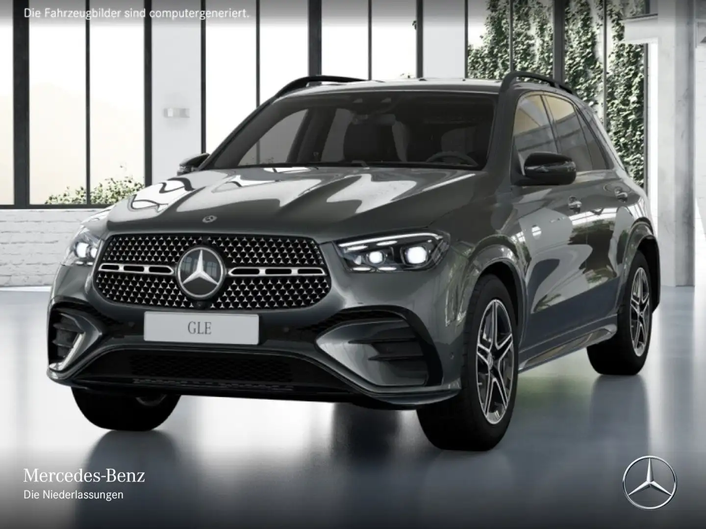 Mercedes-Benz GLE 450 d 4M AMG+NIGHT+360+AHK+MULTIBEAM+20"+SPUR Gris - 2