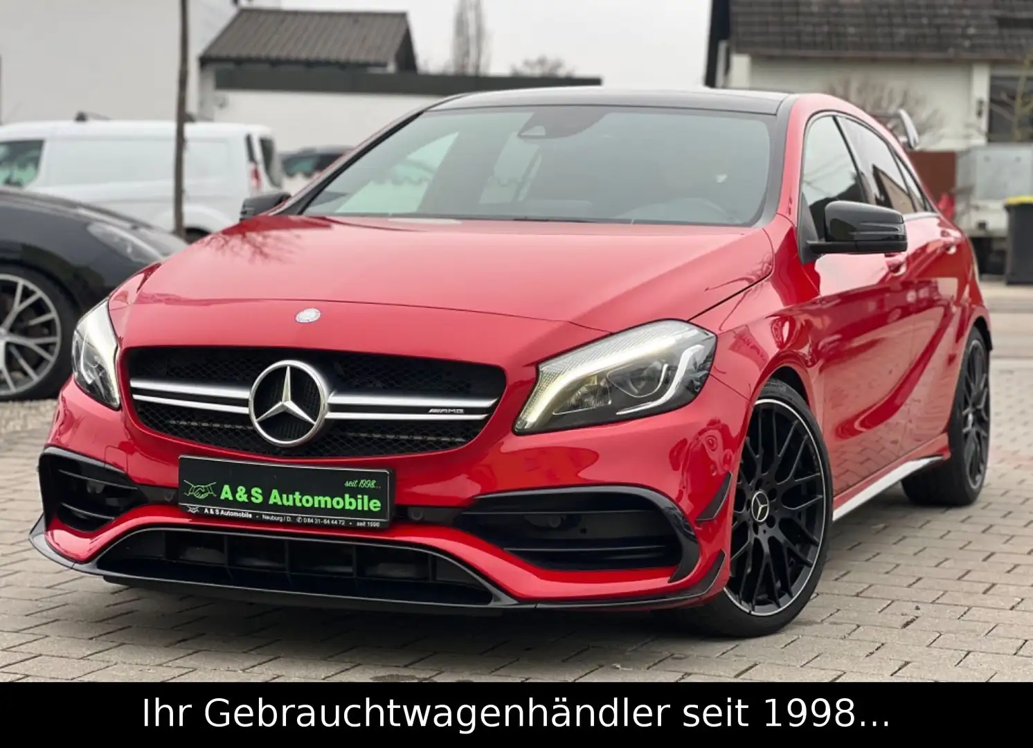 Mercedes-Benz A 45 AMG 4M *AERO/PERFORM. AGA+SITZE/PANO/DRIVER Rot - 1