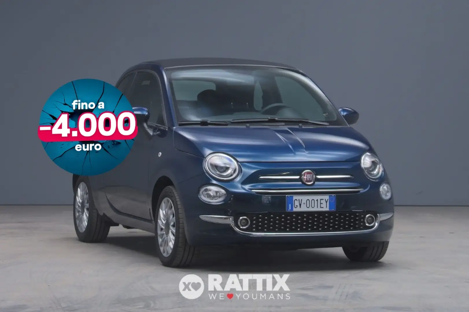 Fiat 500C 1.0 Hybrid 70CV Dolcevita Blu/Azzurro - 1