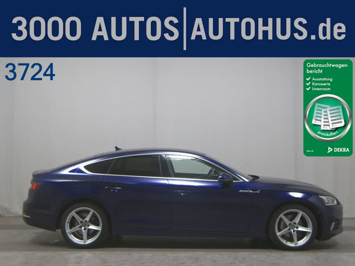 Audi A5 SB 40 TDI Qu. sport Navi Matrix vc AHK Sthzg Blau - 1