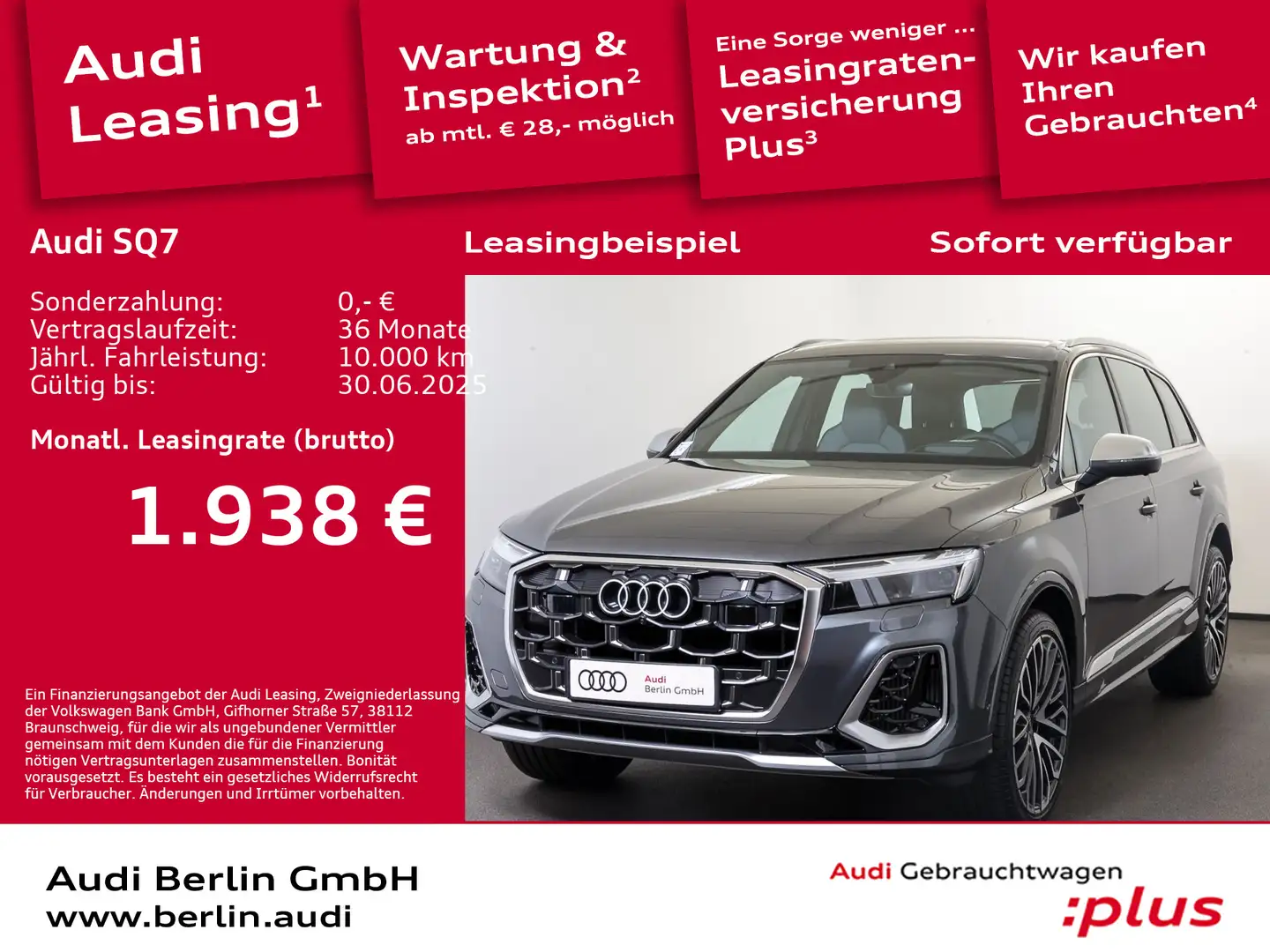 Audi SQ7 SUV TFSI tiptronic Grau - 1