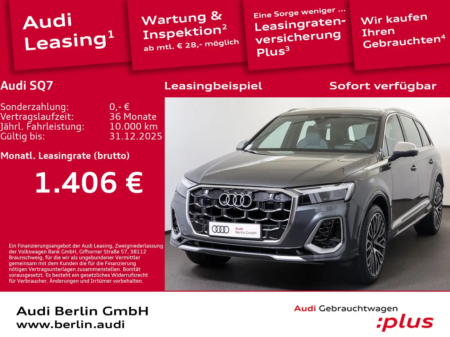 Audi SQ7 SUV TFSI tiptronic Grau - 1