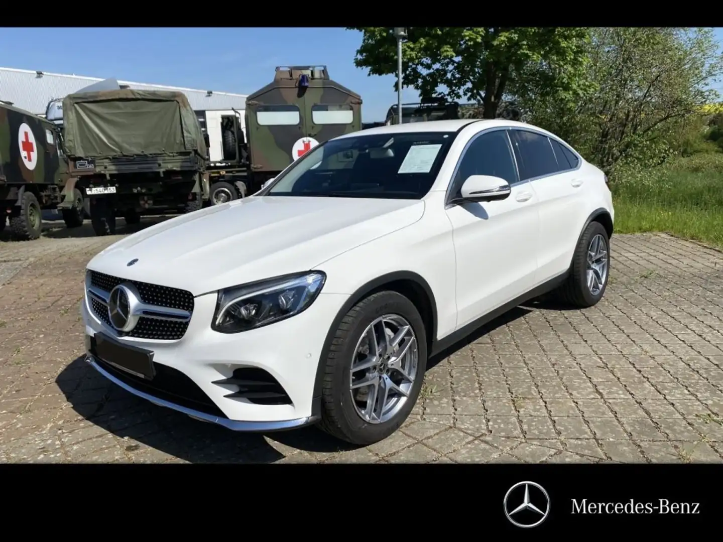 Mercedes-Benz GLC 350 350d 258Ch 4M AMG Attelage Distronic Caméra 360 Bu Blanc - 1