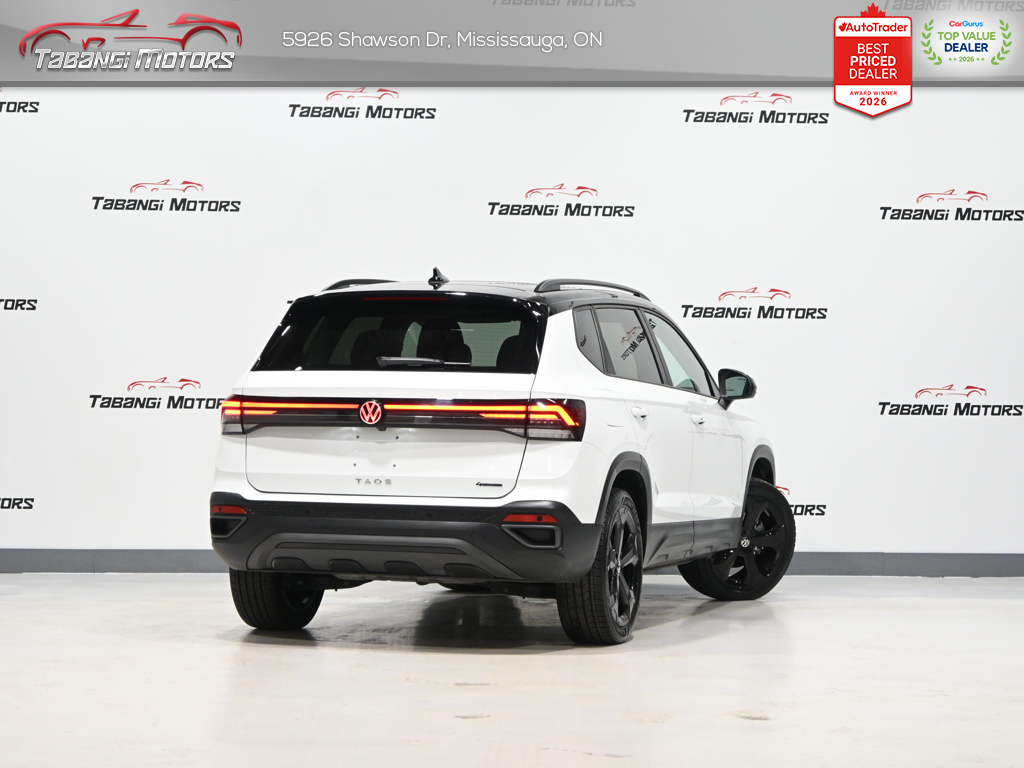 2025 Volkswagen Taos Comfortline Black Edition  No Accident Panoramic Roof Adaptive Cruise Remote Start — снимка 1