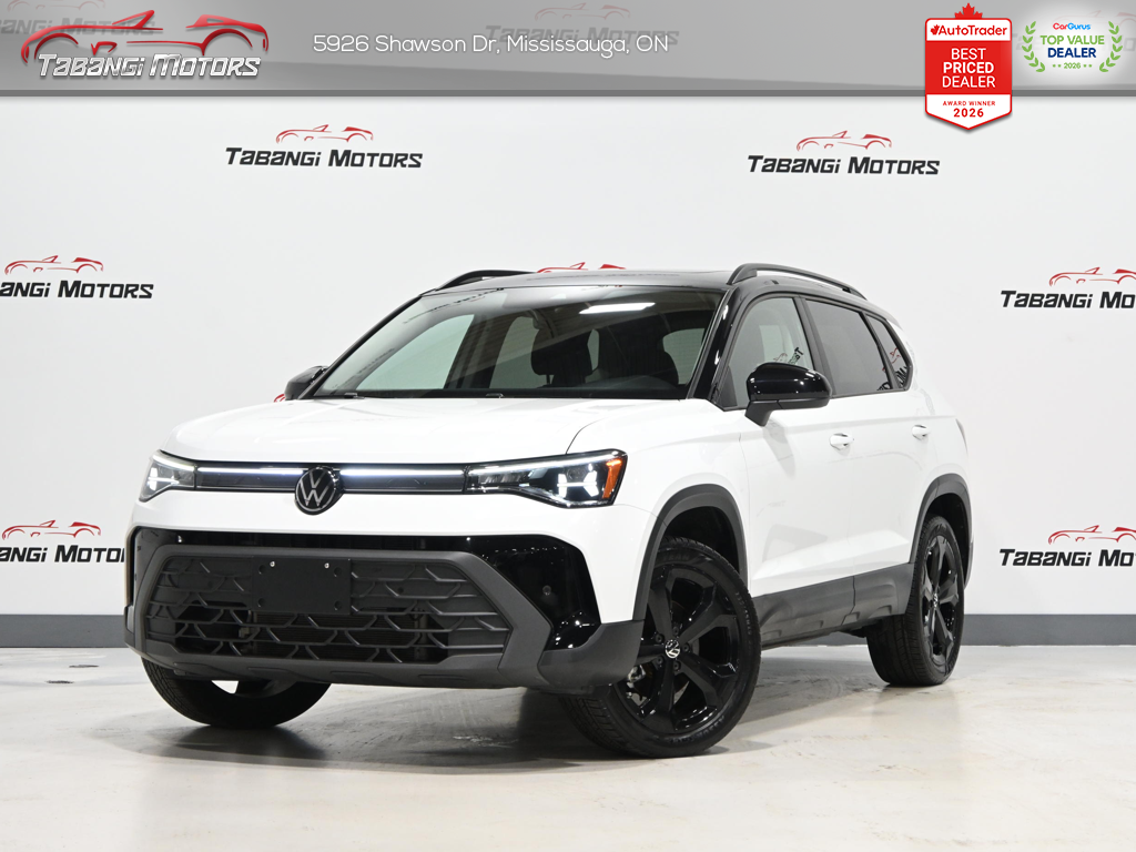 2025 Volkswagen Taos Comfortline Black Edition  No Accident Panoramic Roof Adaptive Cruise Remote Start