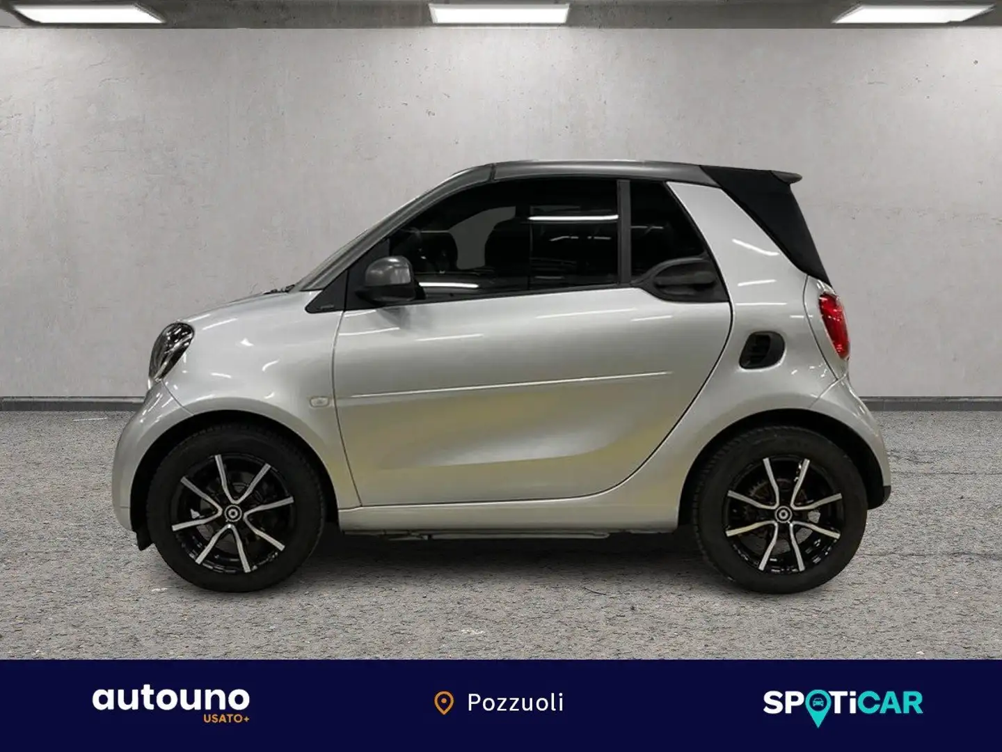 smart forTwo Fortwo III 2015 Cabrio  1.0 Prime 71cv twinamic Argento - 2
