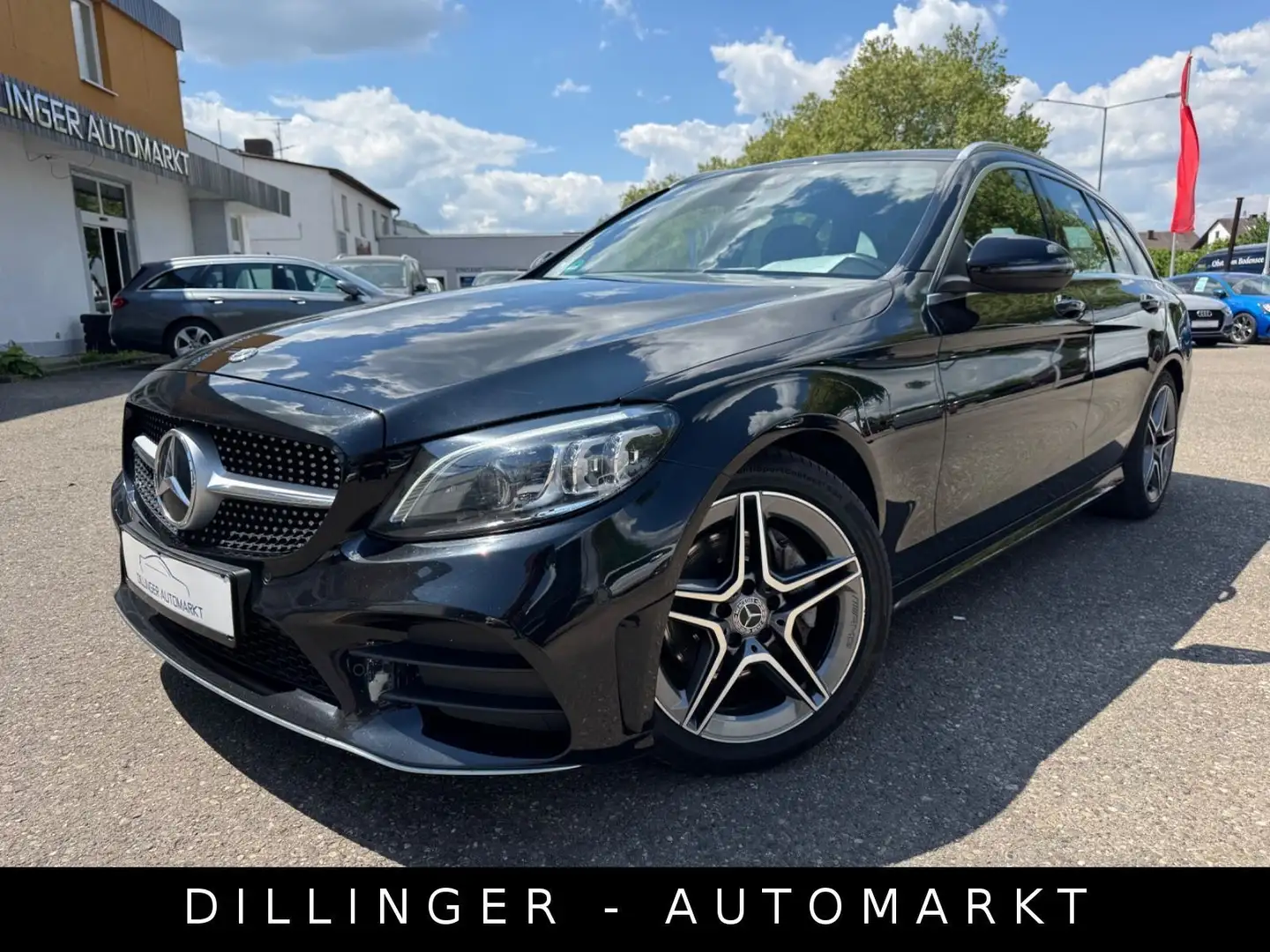 Mercedes-Benz C 200 T AMG-Line (Virtual Cock) LED Navi Leder Schwarz - 1