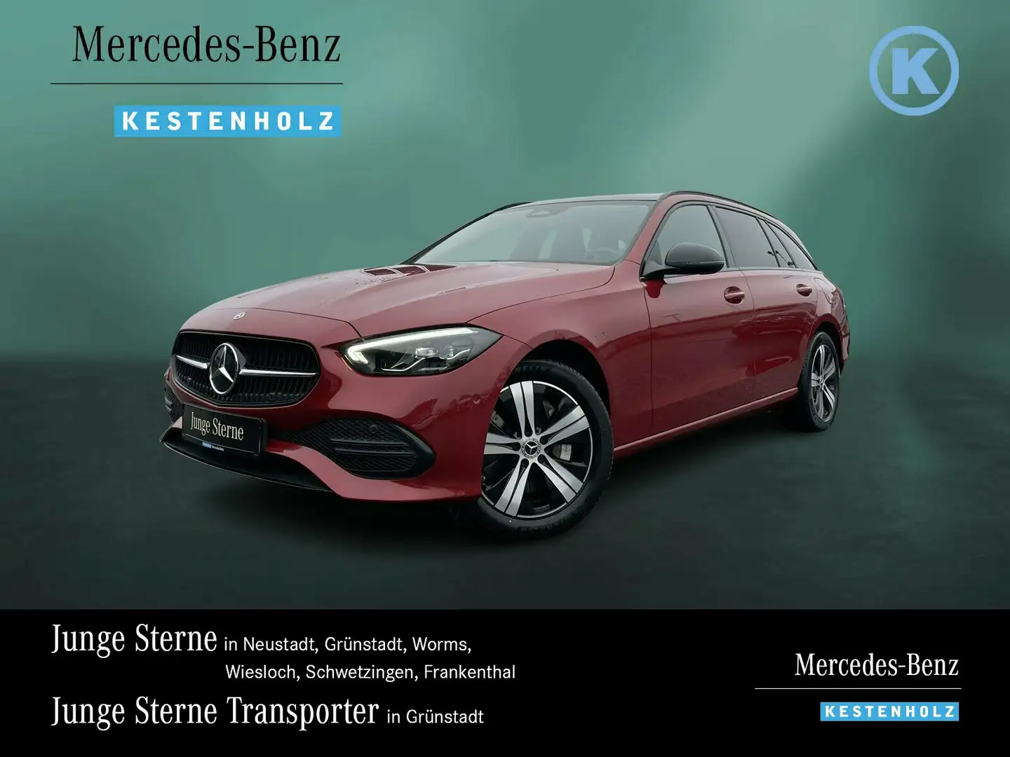 Mercedes-Benz C 300 C 300 e T AVANTGARDE+PANO+MEMO+KAMERA+BURM+NIGHT Rot - 1