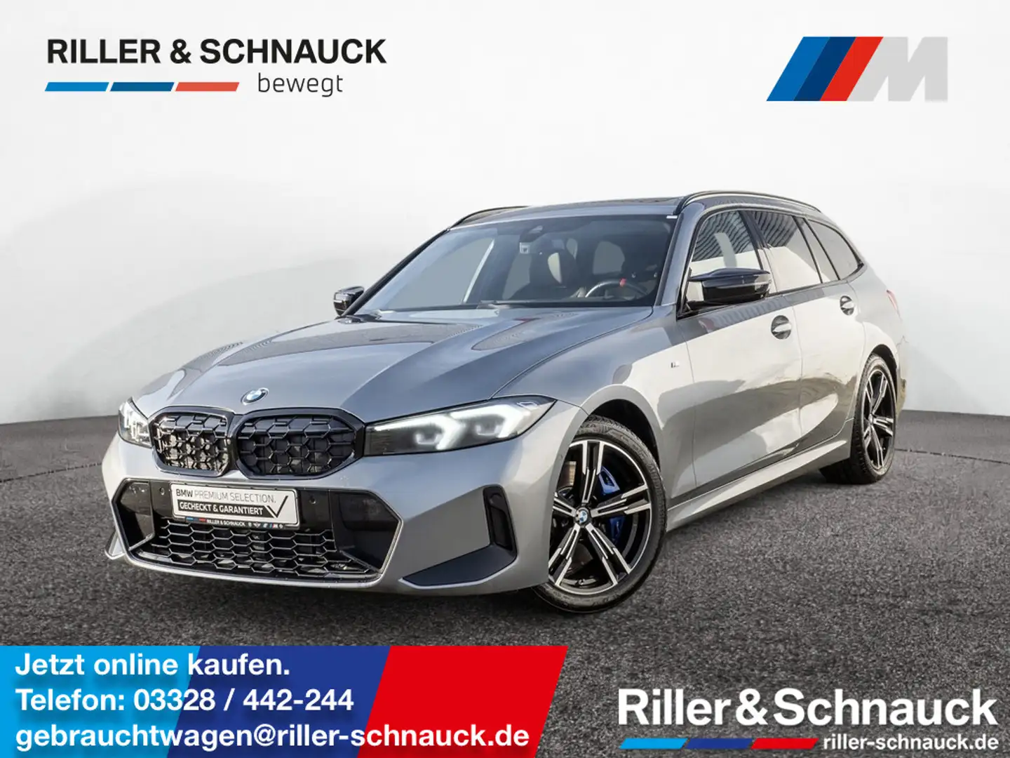 BMW 340 Mi Touring xDrive PANO+360°KAM+HUD+MEM Grau - 1