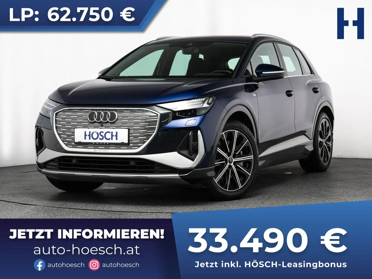 Audi Q4 e-tron 40 S-LINE 20er MATRIX ASSISTENZ -44% Blau - 1