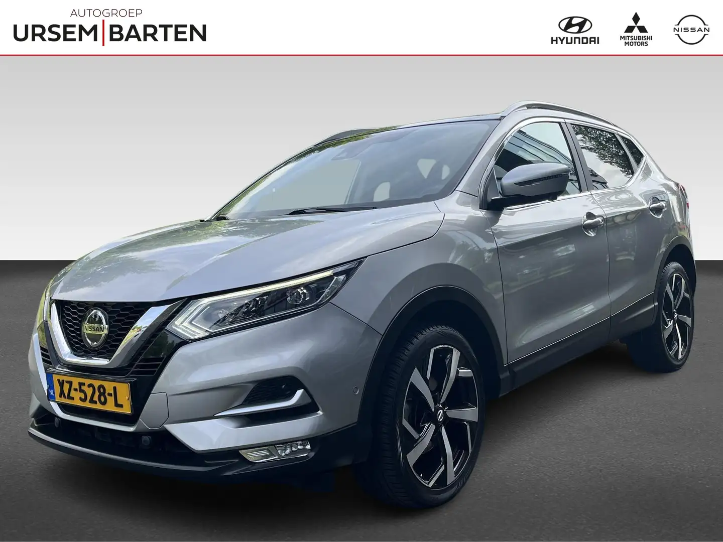 Nissan Qashqai 1.3 DIG-T Tekna halfleder | panoramadak | stoelver Gris - 1