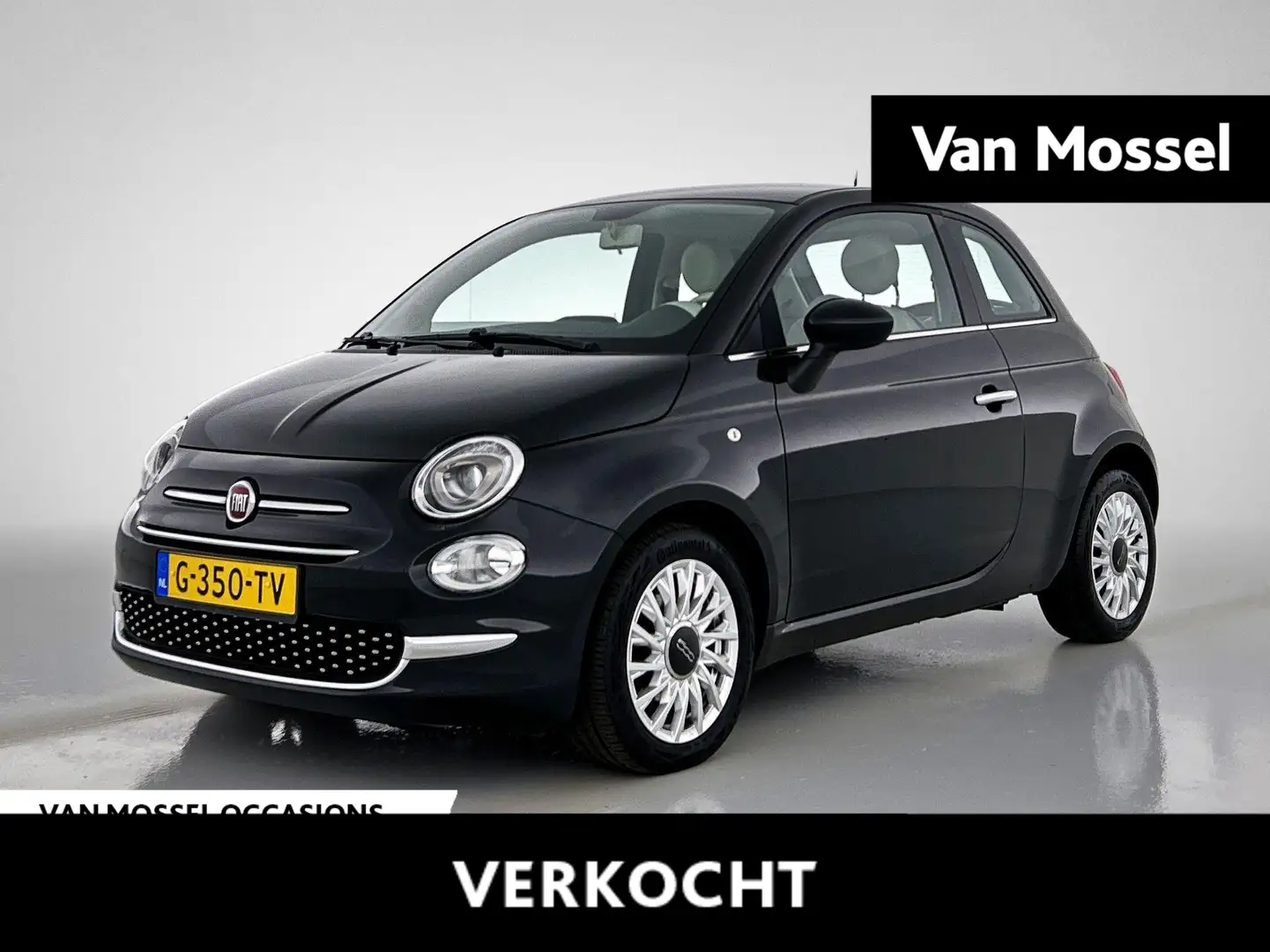 Fiat 500 1.2 Lounge | Automaat! | Apple Carplay/Android Aut Negro - 1