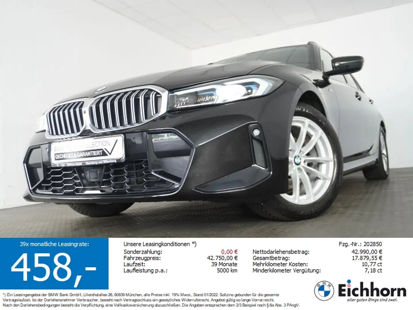 BMW 320 d Touring M Sportpaket INNOPAKET.PGSD.LED-SW Negro - 1