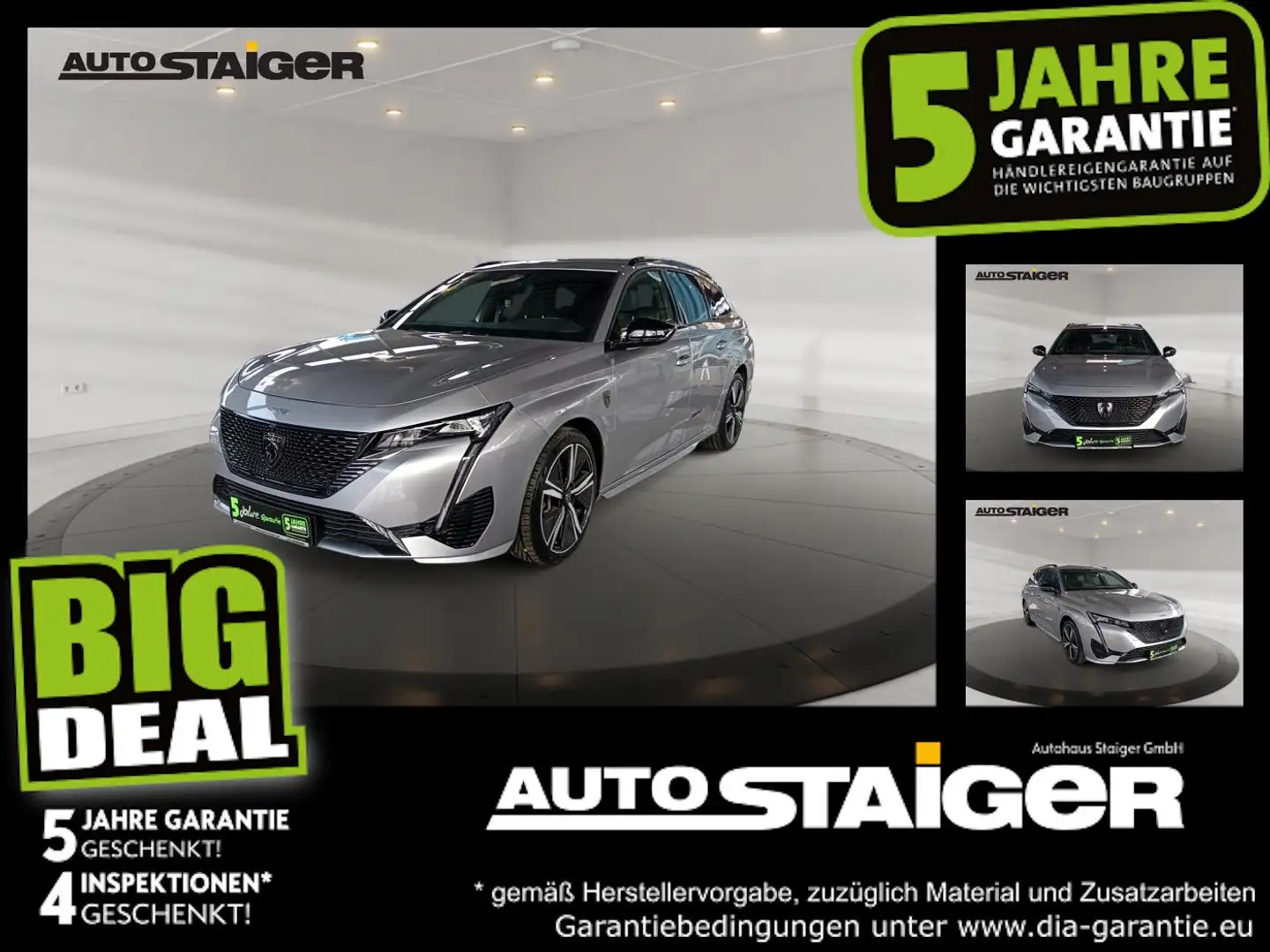 Peugeot 308 SW GT ACC+AHK+Alcantara+LED+Navi+2xKlima+360 Grau - 1
