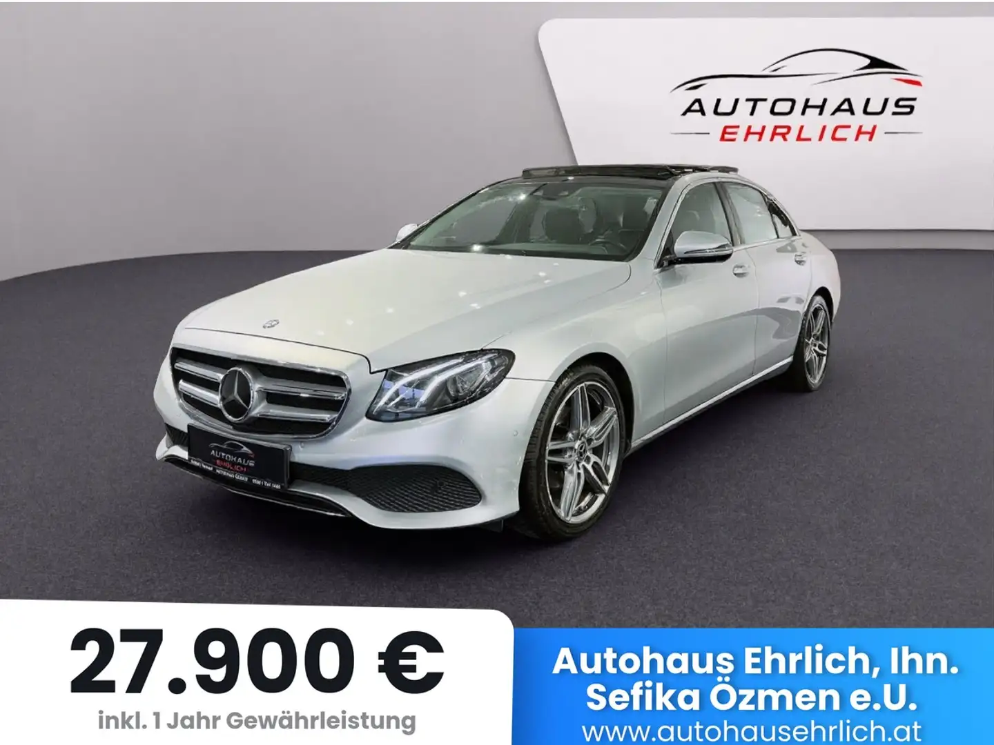 Mercedes-Benz E 220 E-Klasse d Avantgarde Silber - 1