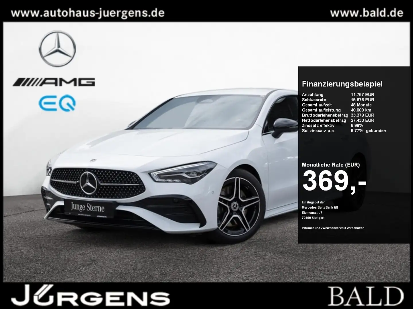 Mercedes-Benz CLA 250 4M Coupé AMG-Sport/LED/Cam/Night/Distr Biały - 1