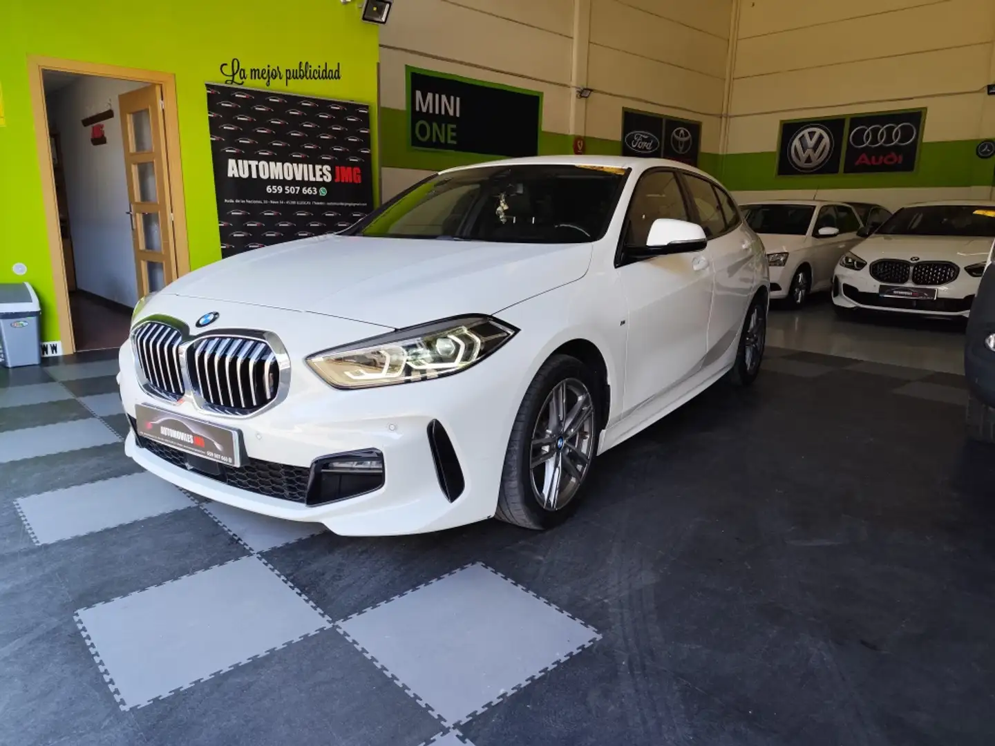 BMW 118 118i Blanc - 2