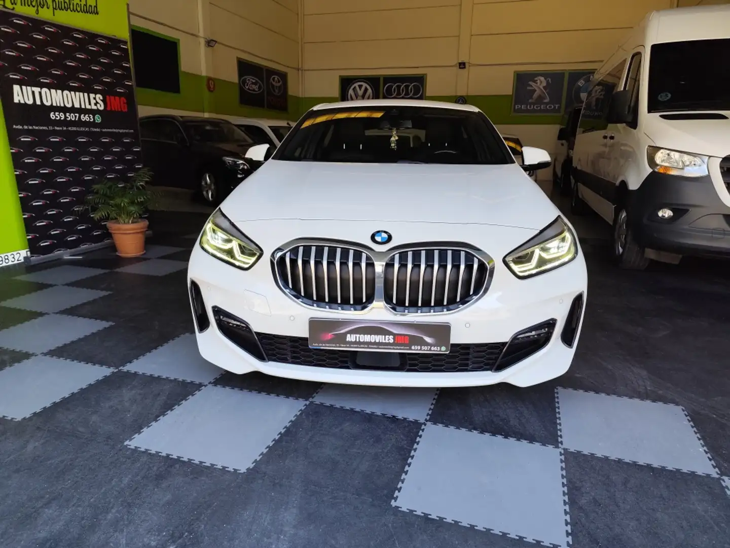 BMW 118 118i Blanc - 1