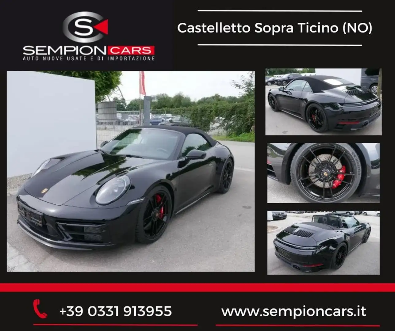 Porsche 992 911 Cabrio 3.0 Carrera GTS auto PREZZO REALE Negro - 1