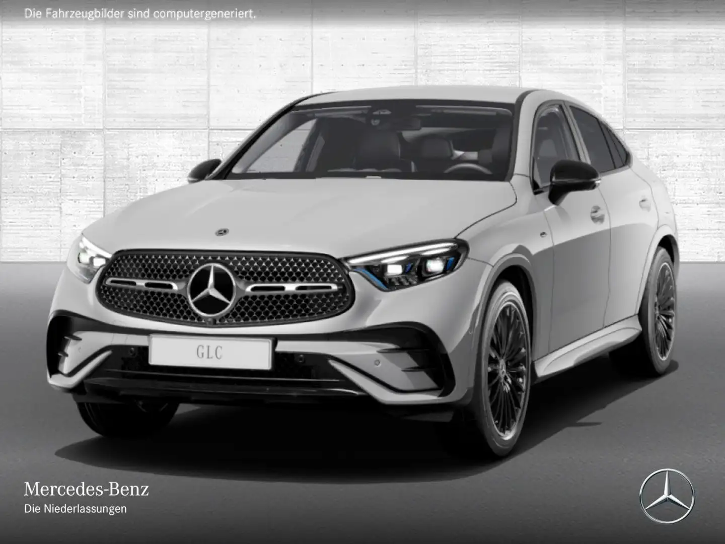 Mercedes-Benz GLC 300 de 4M AMG+NIGHT+360+TOTW+KEYLESS+9G Gris - 2