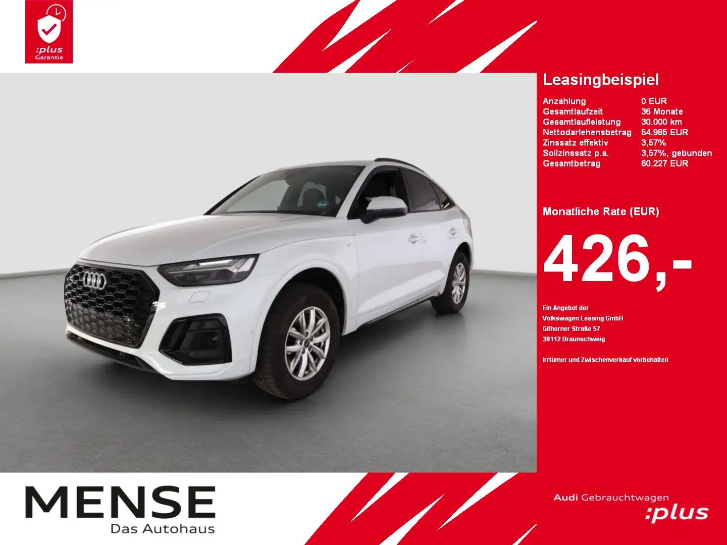 Audi Q5 Sportback 45 TFSI quattro S tronic S line |LM Weiß - 1