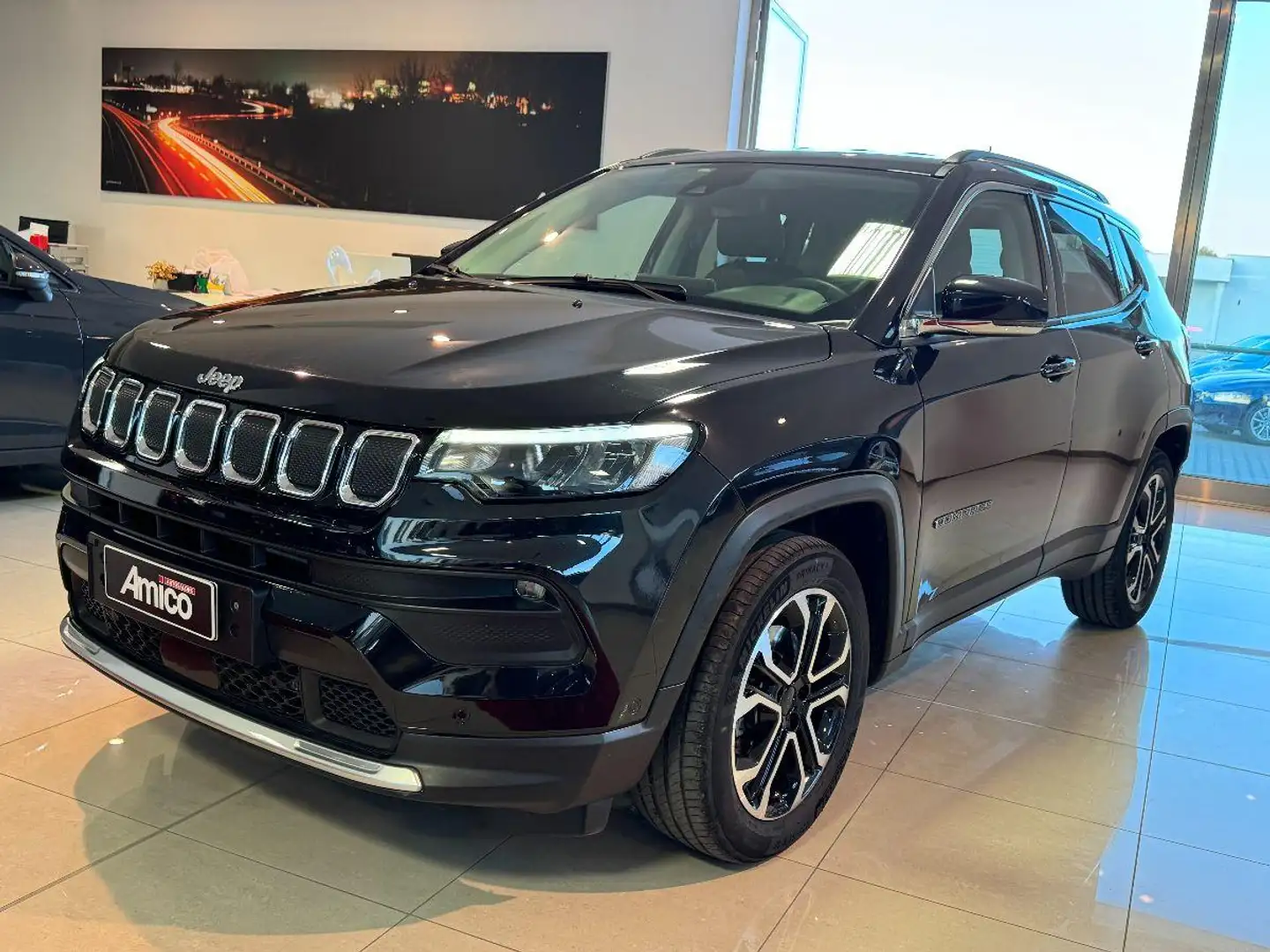 Jeep Compass 1.6 Mjt II 2WD Limited Black 2021 Negro - 1